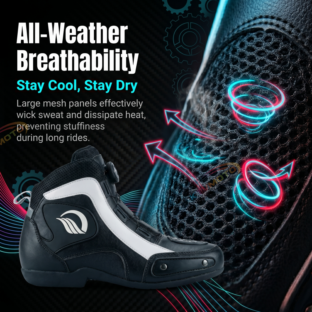 Waterproof and breathable casual motorcycle boots-K65