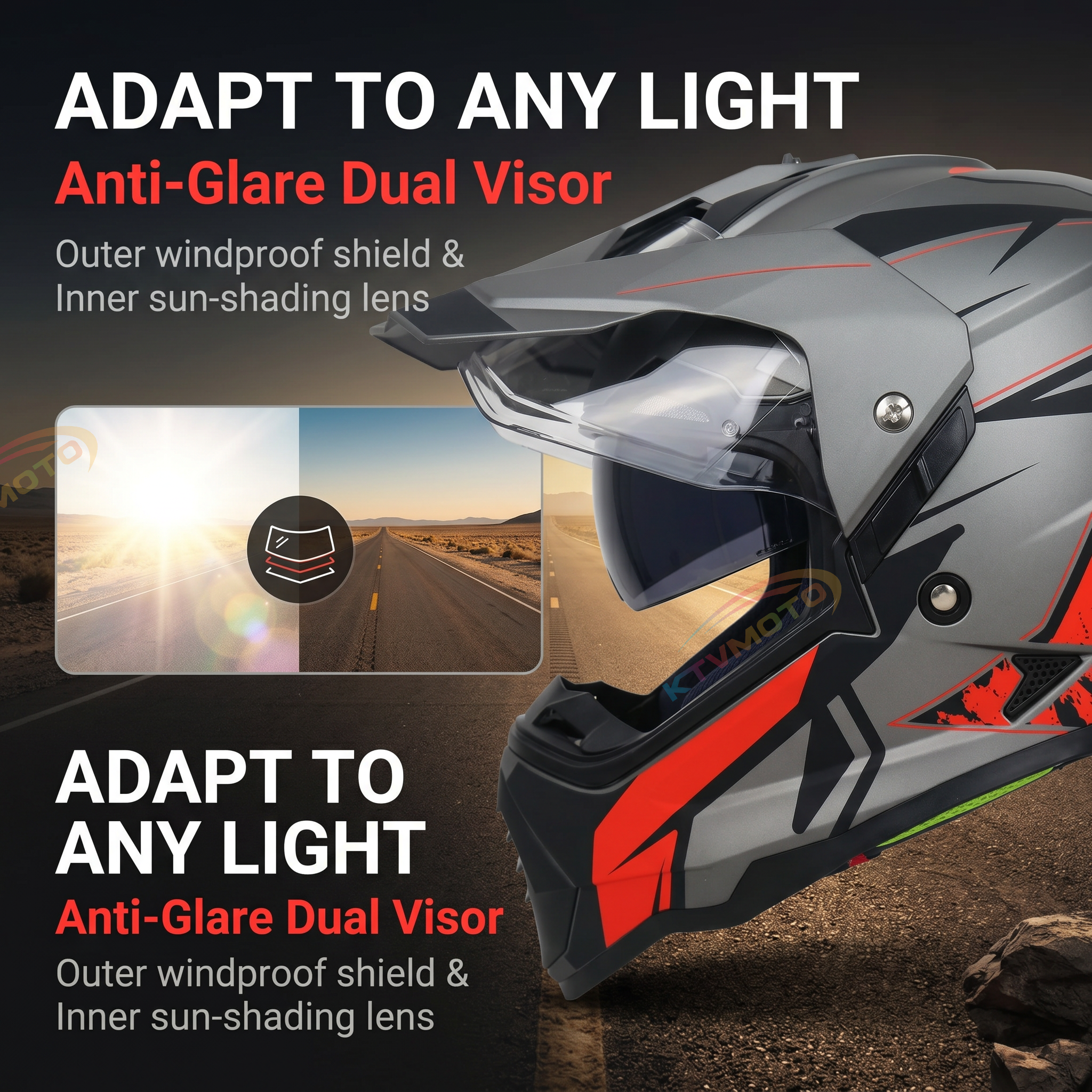 Full-face motorcycle helmet - I04