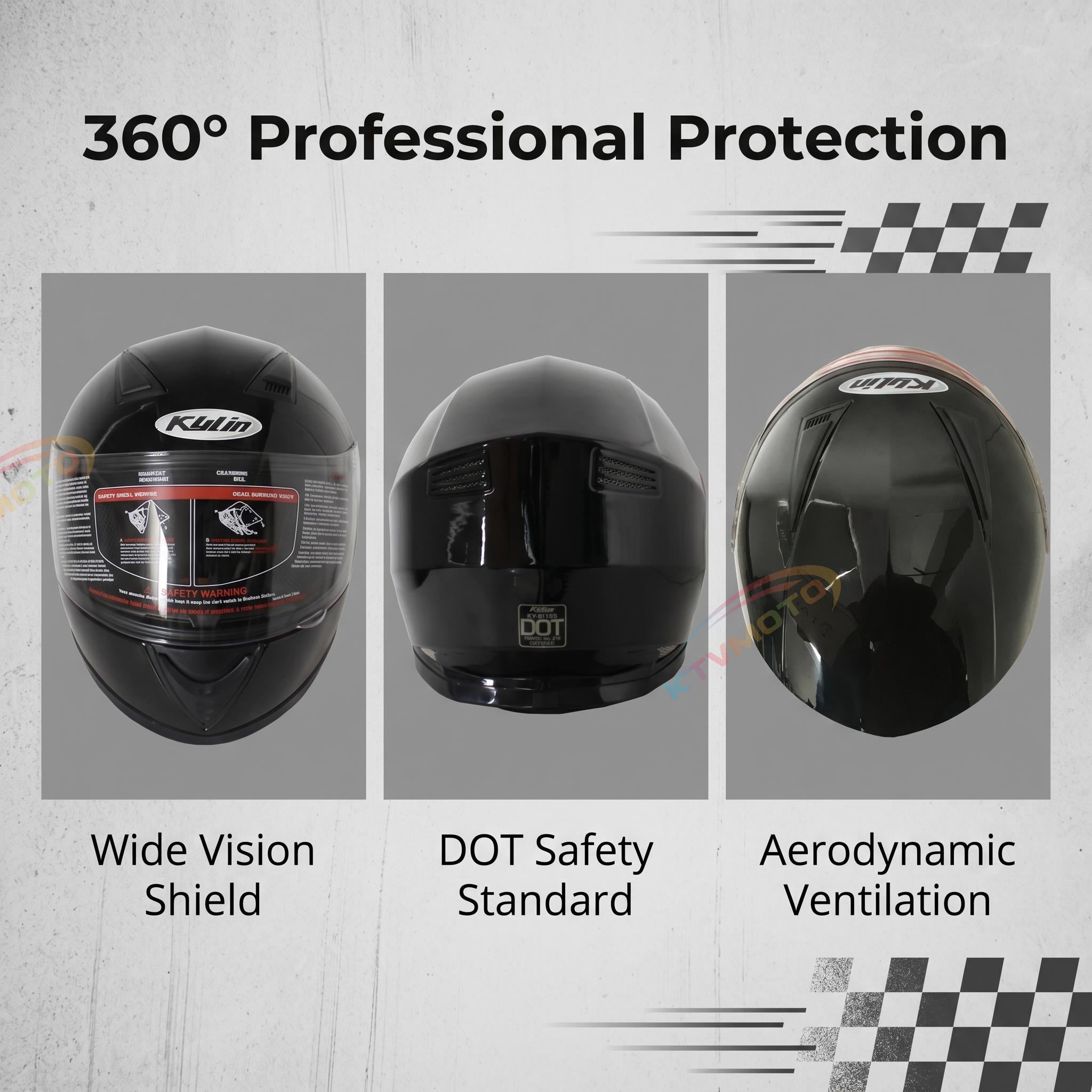 Children's full-face helmet street bike equipment-I75