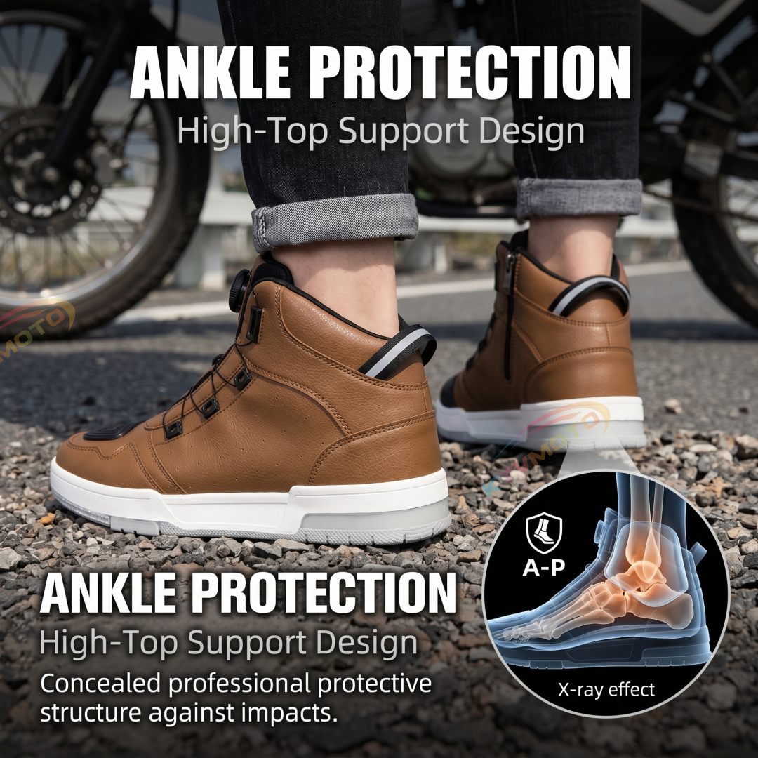 Casual Retro Motorcycle Riding Shoes-K120