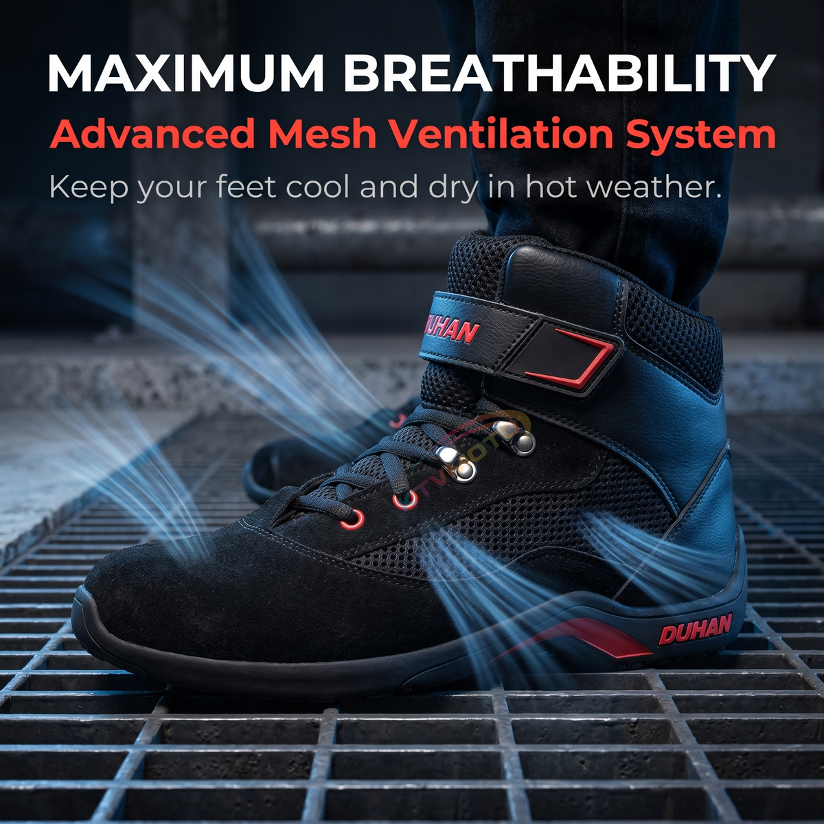 Breathable motorcycle riding boots-K162