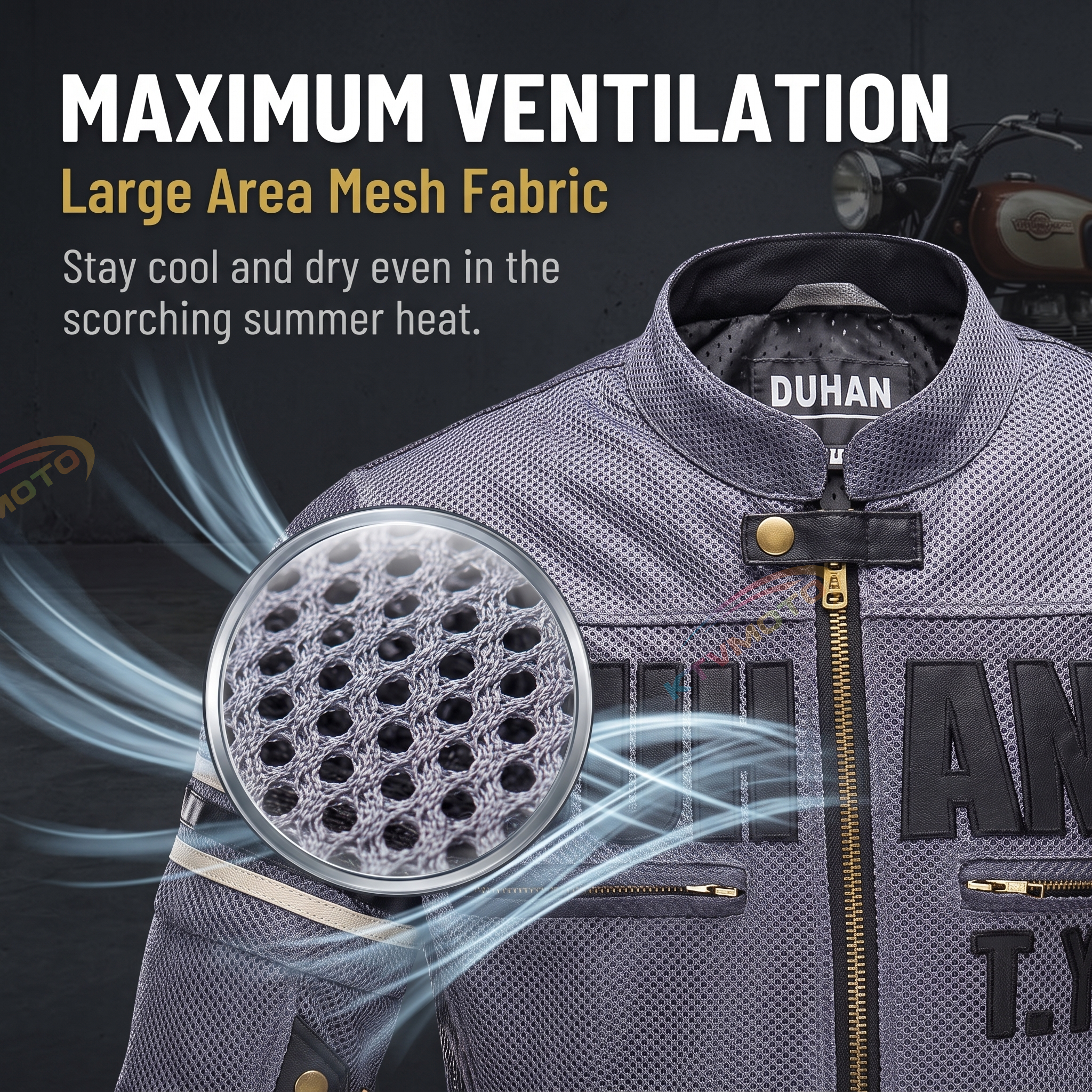 Motocross riding apparel mesh-J56