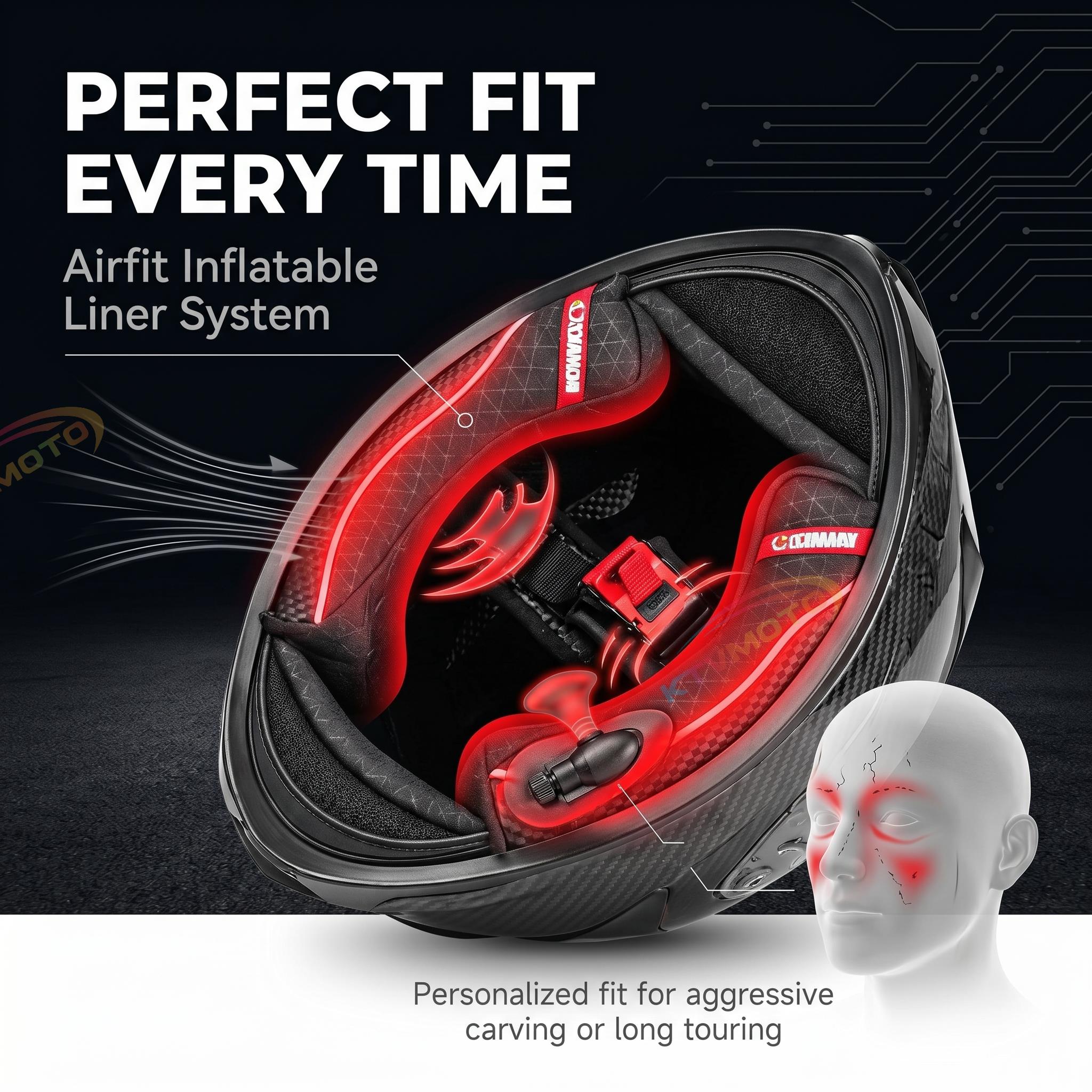 Carbon fiber textured motorcycle helmet racing equipment — I56