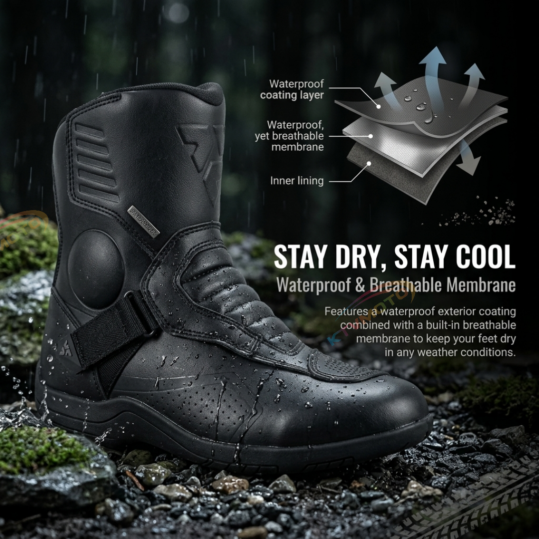 Mid-Length Off-Road Motorcycle Boots-K42