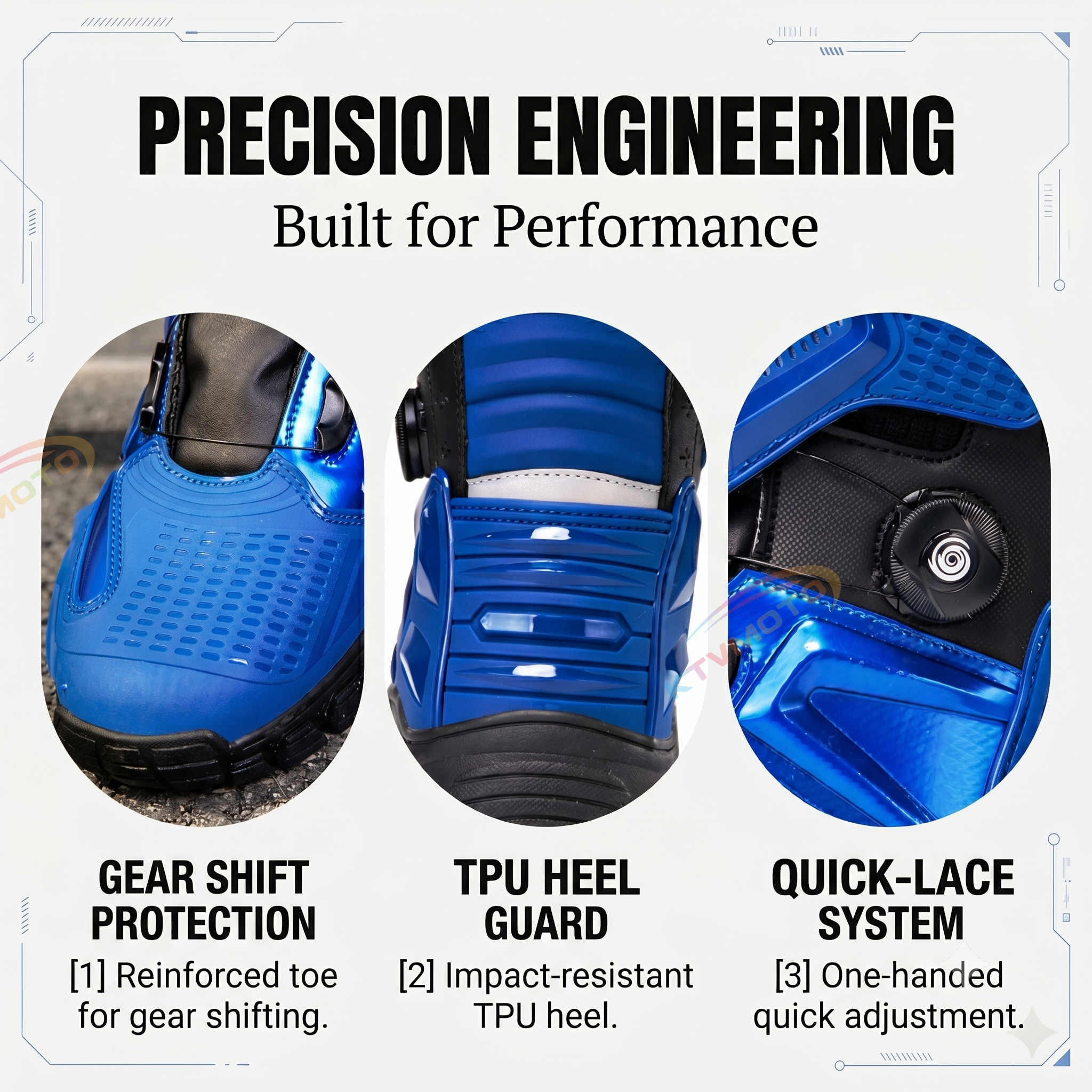 Motorcycle riding boots are waterproof-K90