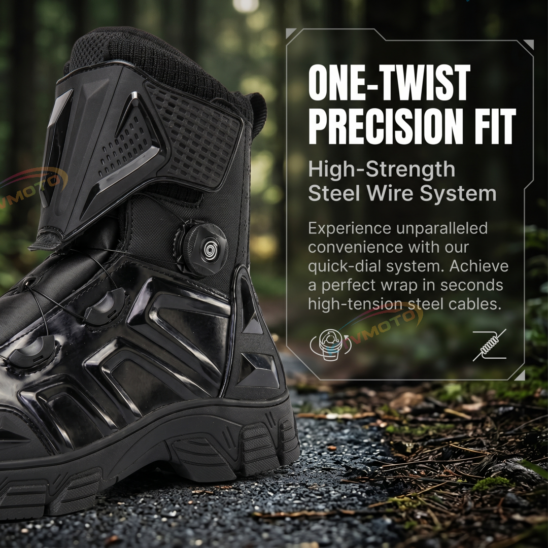 Waterproof Motorcycle Riding Boots Techwear Shoes-K44