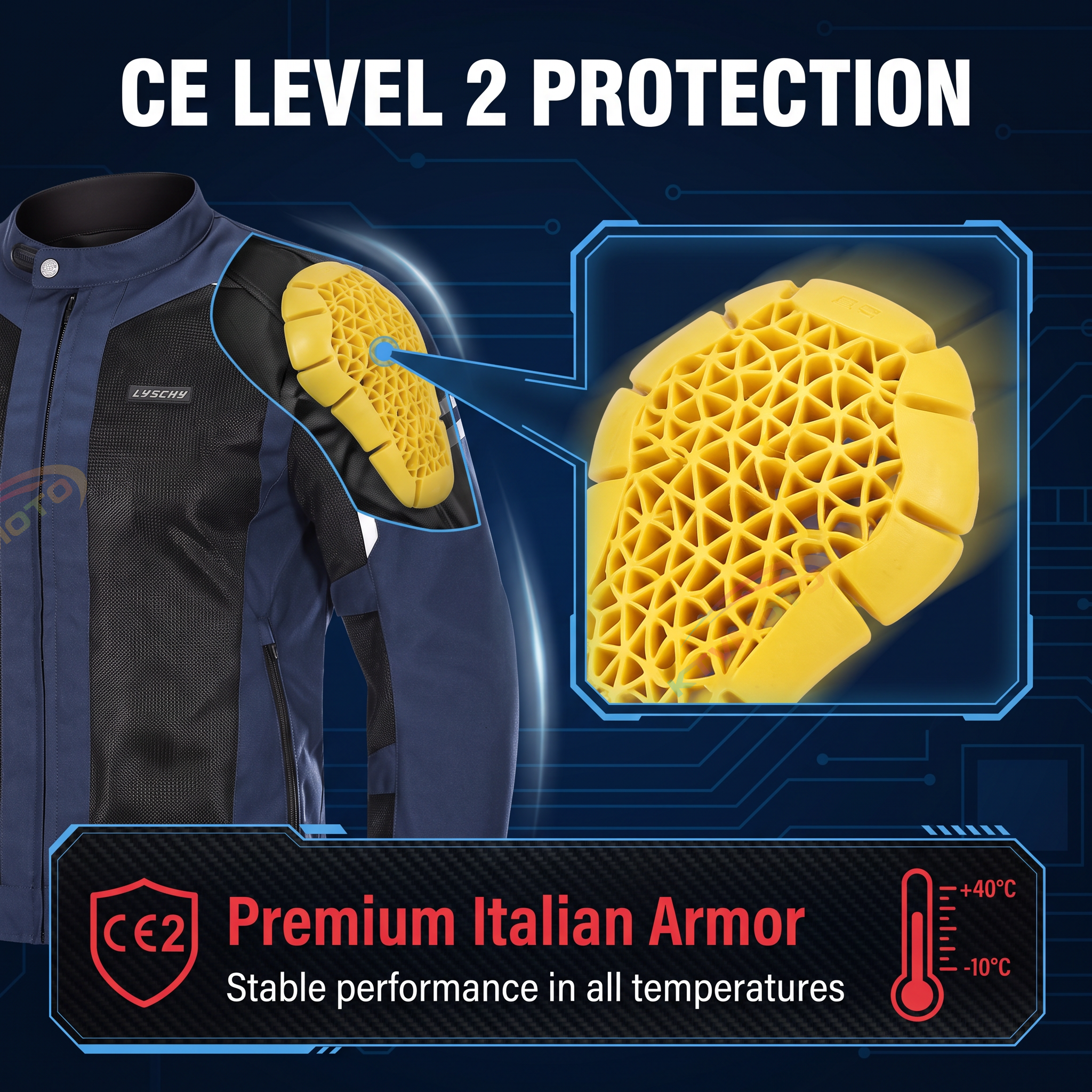 Men's motorcycle riding clothes, wear-resistant(CE2)-J82