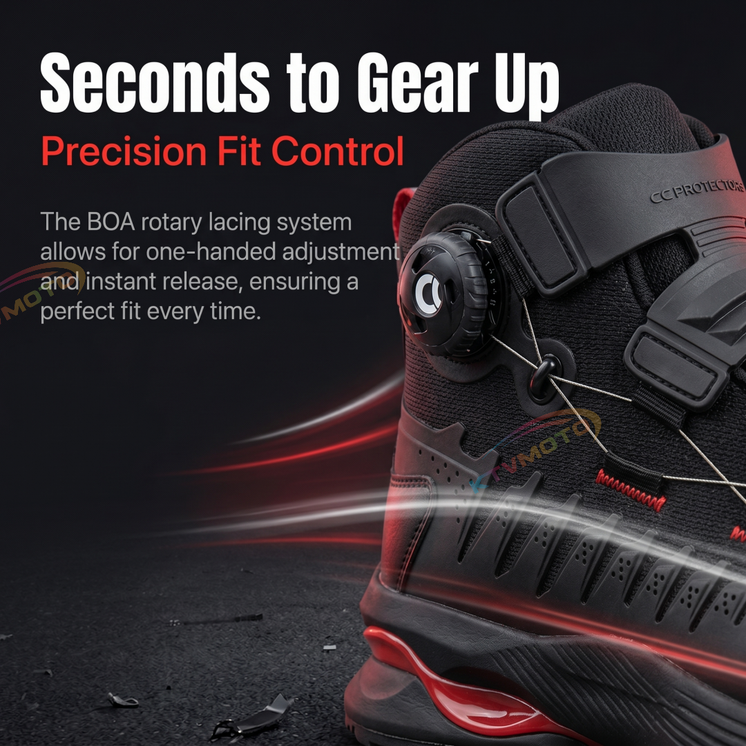 Motorcycle Mesh Riding Boots-K37
