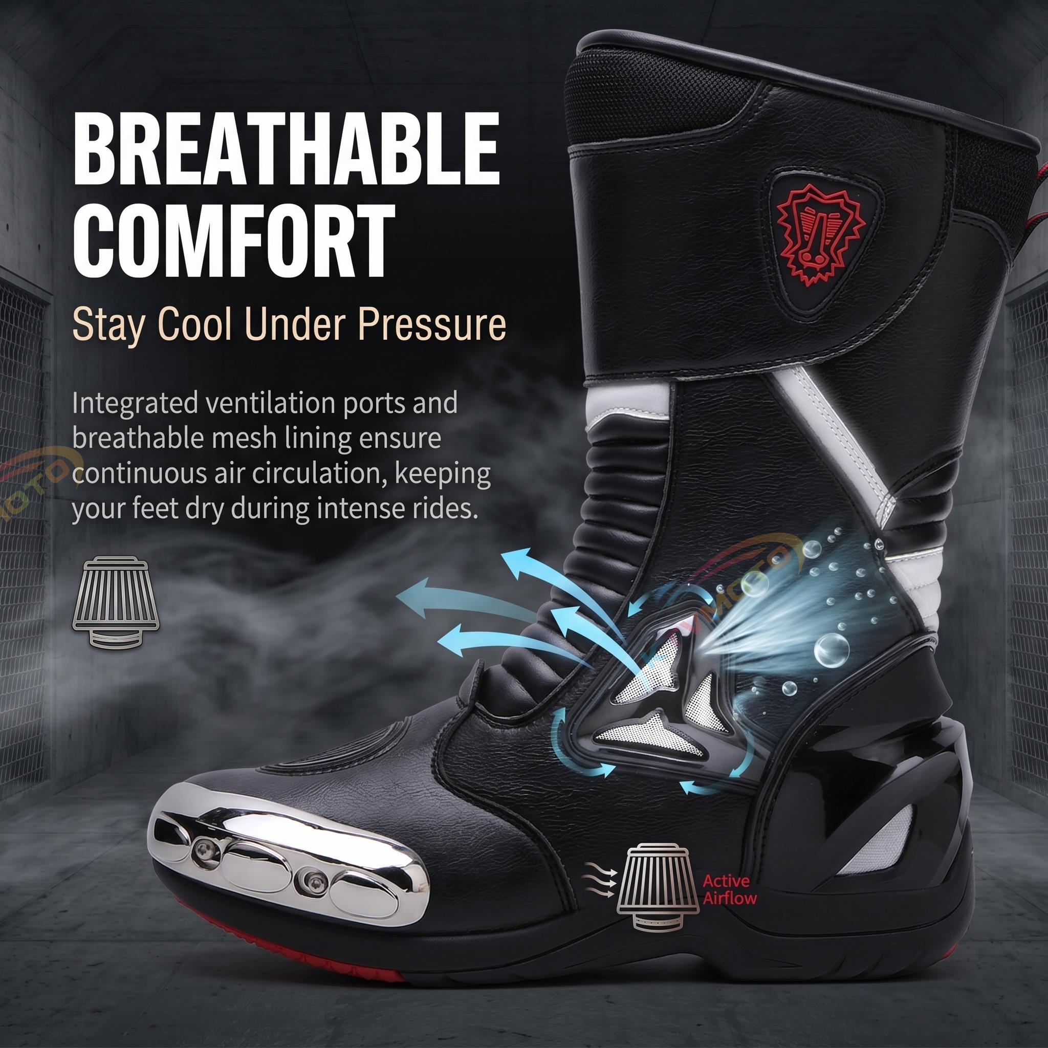 Motorcycle racing riding boots-K79