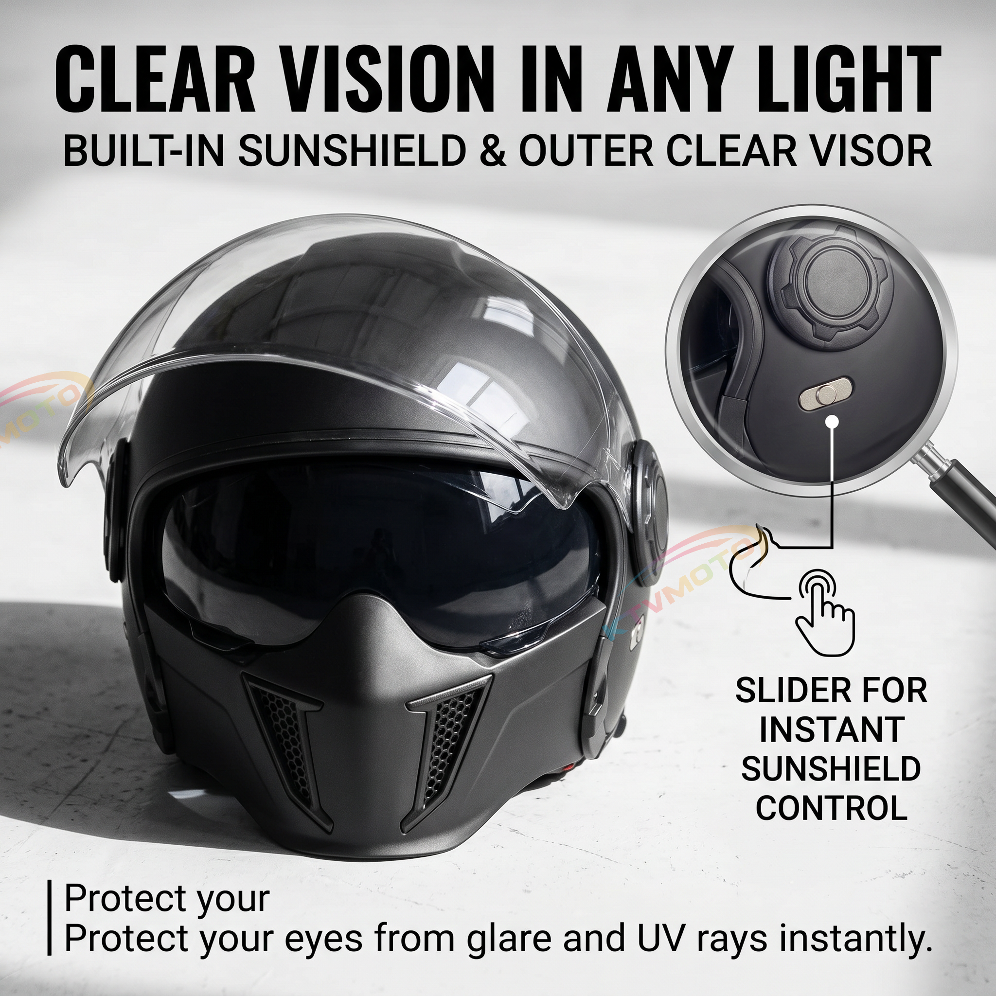 3-in-1 Modular Motorcycle Helmet- I01
