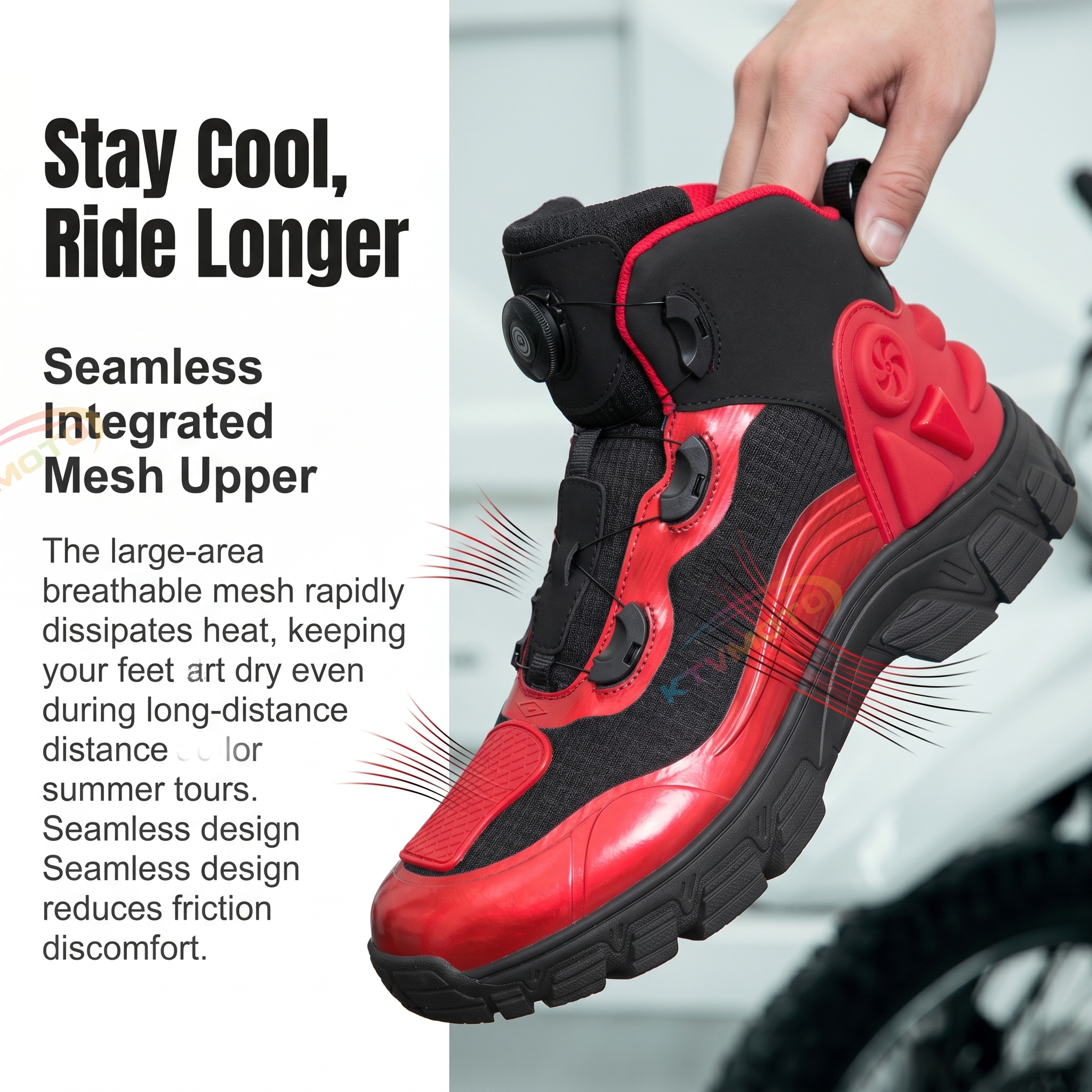Casual Off-Road Breathable Motorcycle Travel Rally Boots-K25