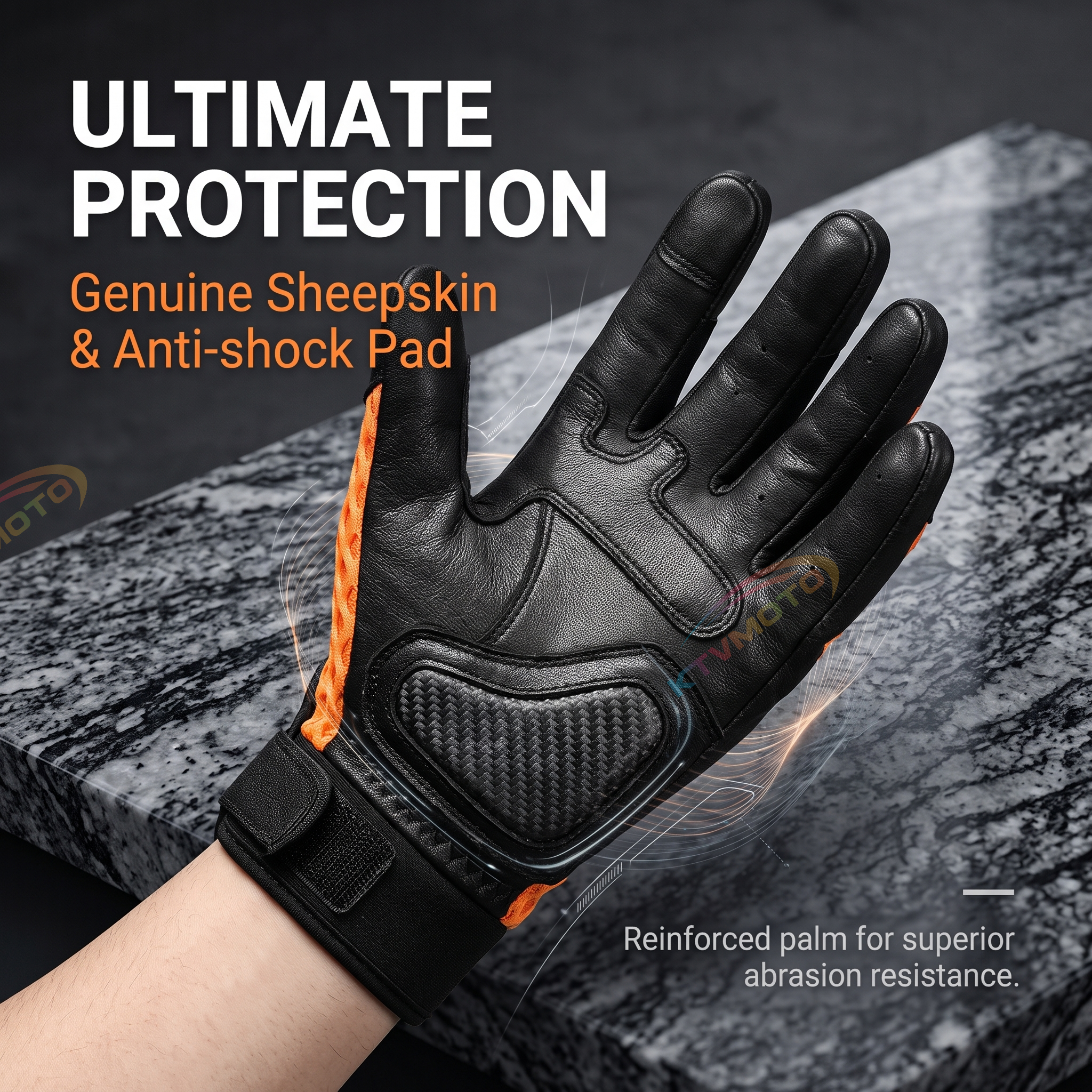 Motorcycle riding gloves with large mesh-G76