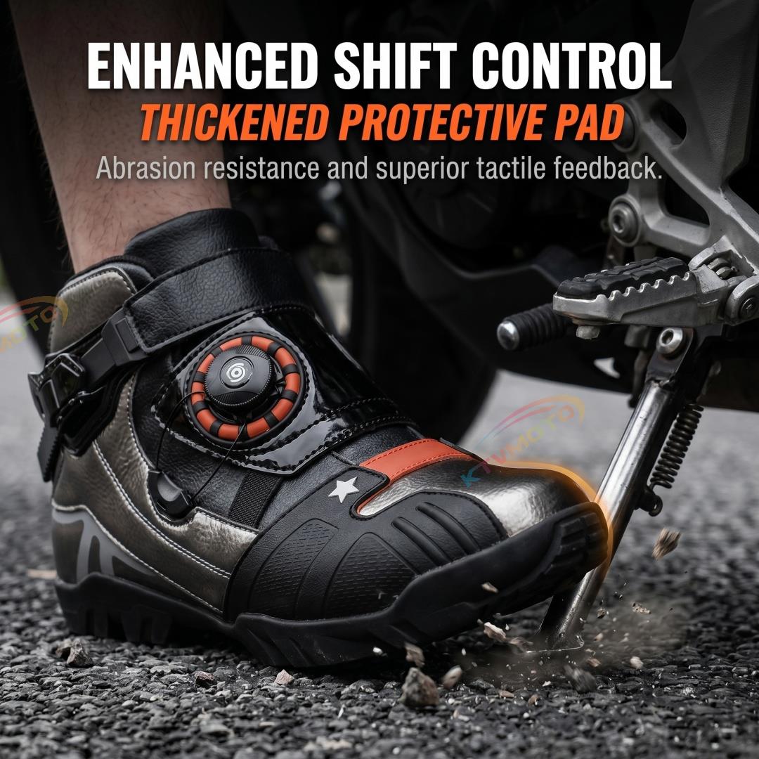Low-cut adventure motorcycle boots-K137