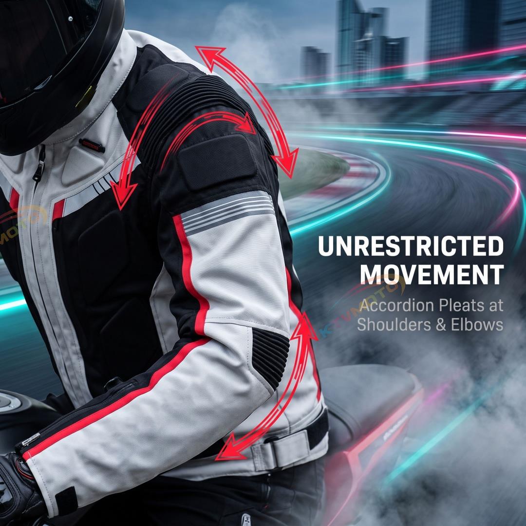 All-Season Off-Road Motorcycle Rally Suit with Impact Protection-J72
