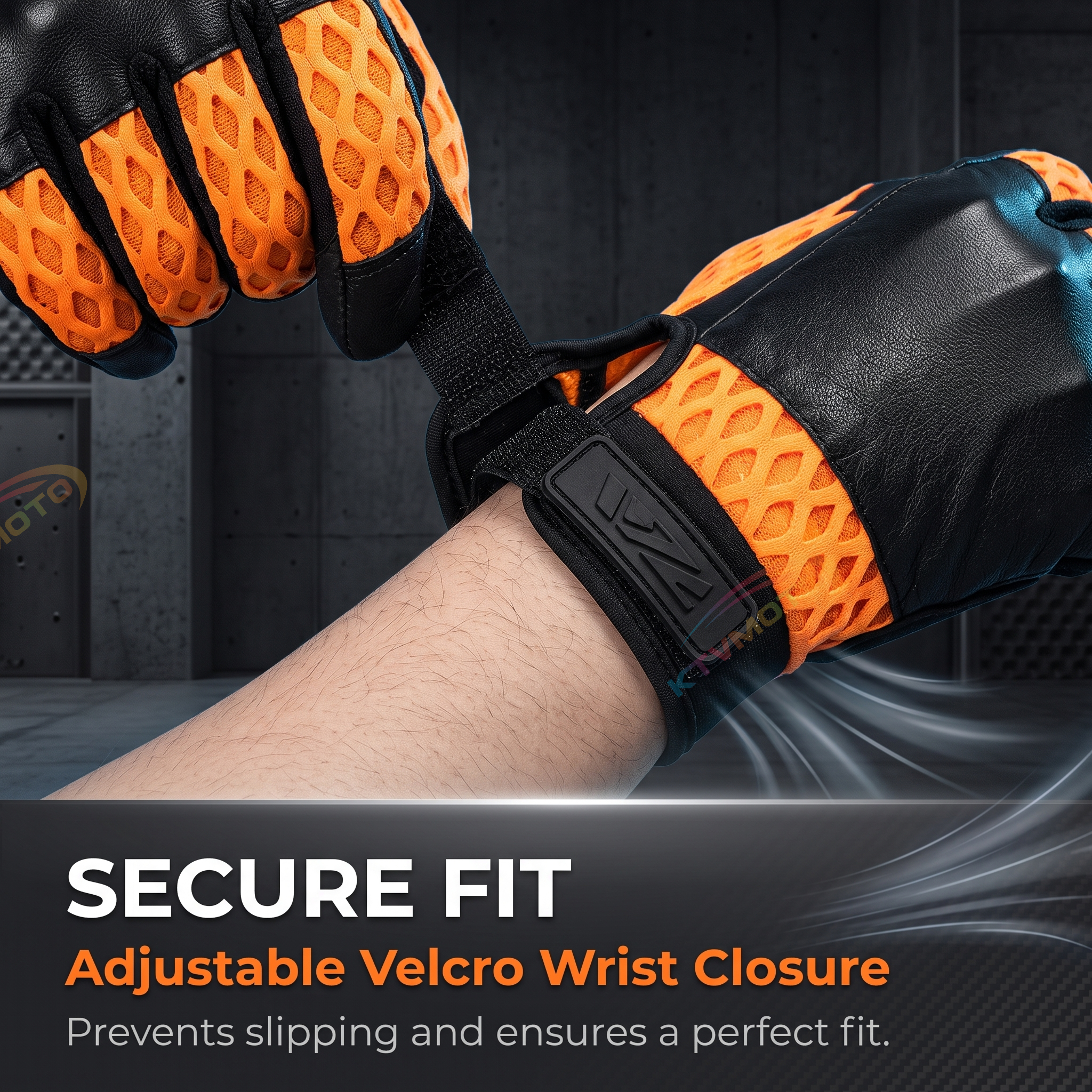 Motorcycle riding gloves with large mesh-G76