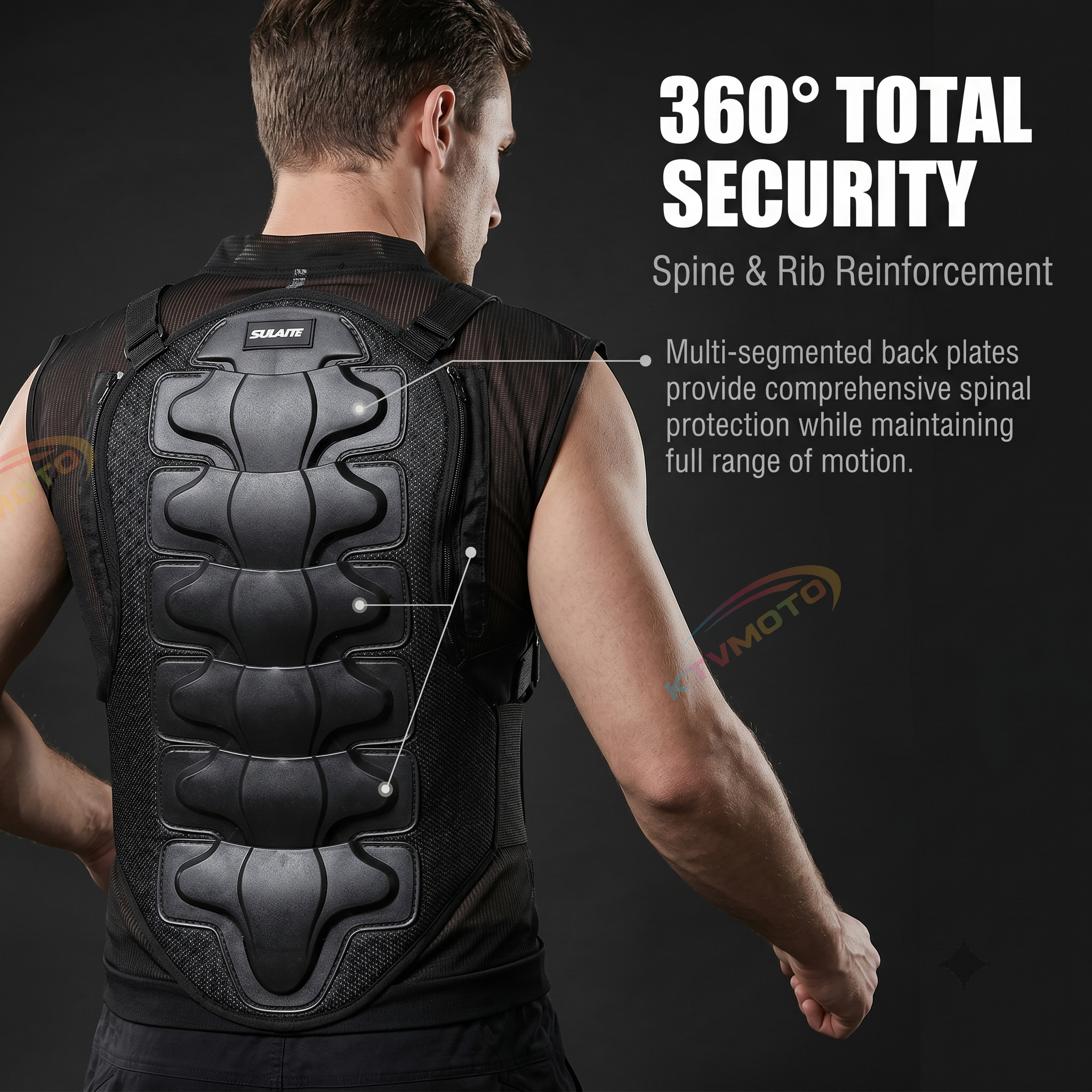 Motorcycle armor racing sleeveless armor-F18