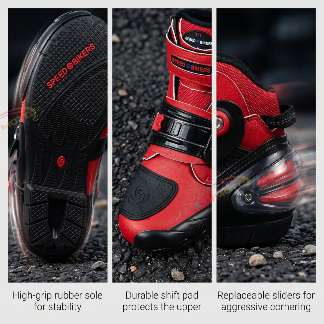 Lightweight and stylish motorcycle racing boots-K63