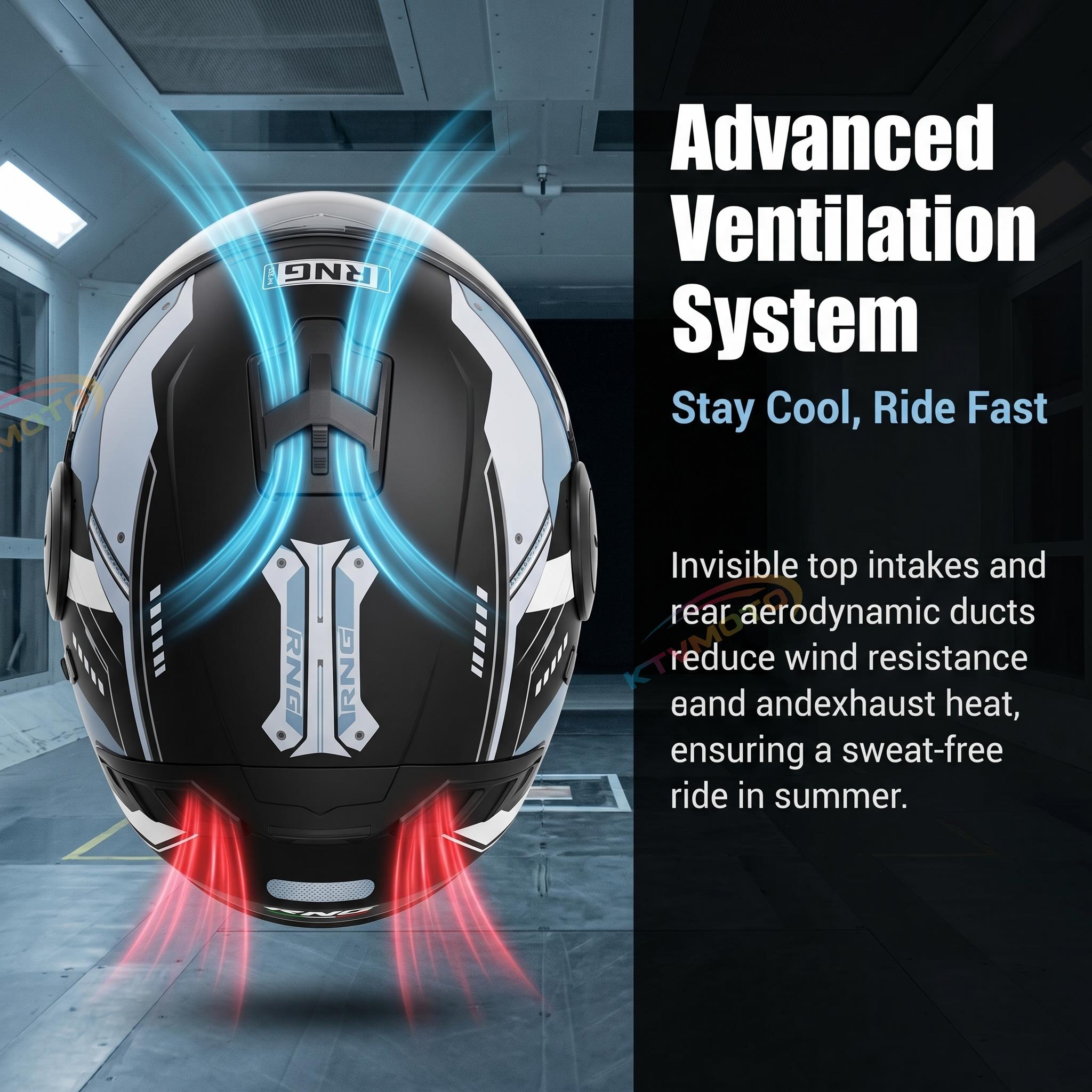 Motorcycle helmet with high-definition dual lenses-I77