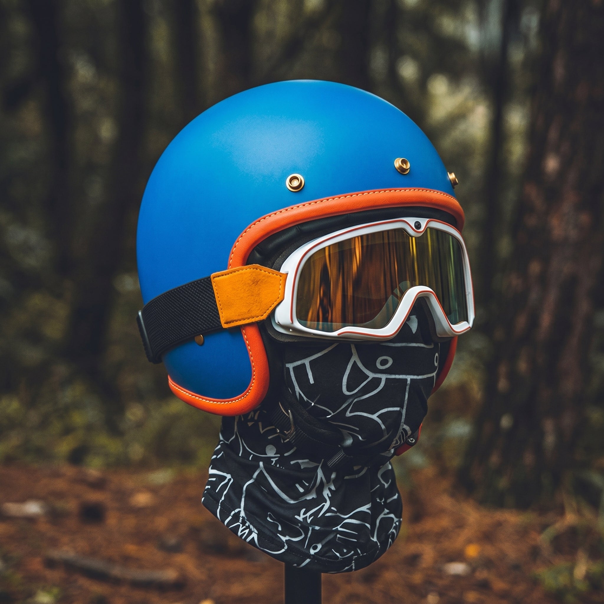 Summer Harley Retro Cruiser Half Helmet - I129