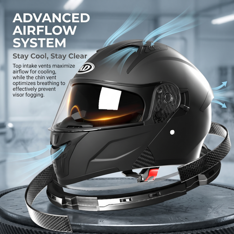 Retro motocross full helmet-I94