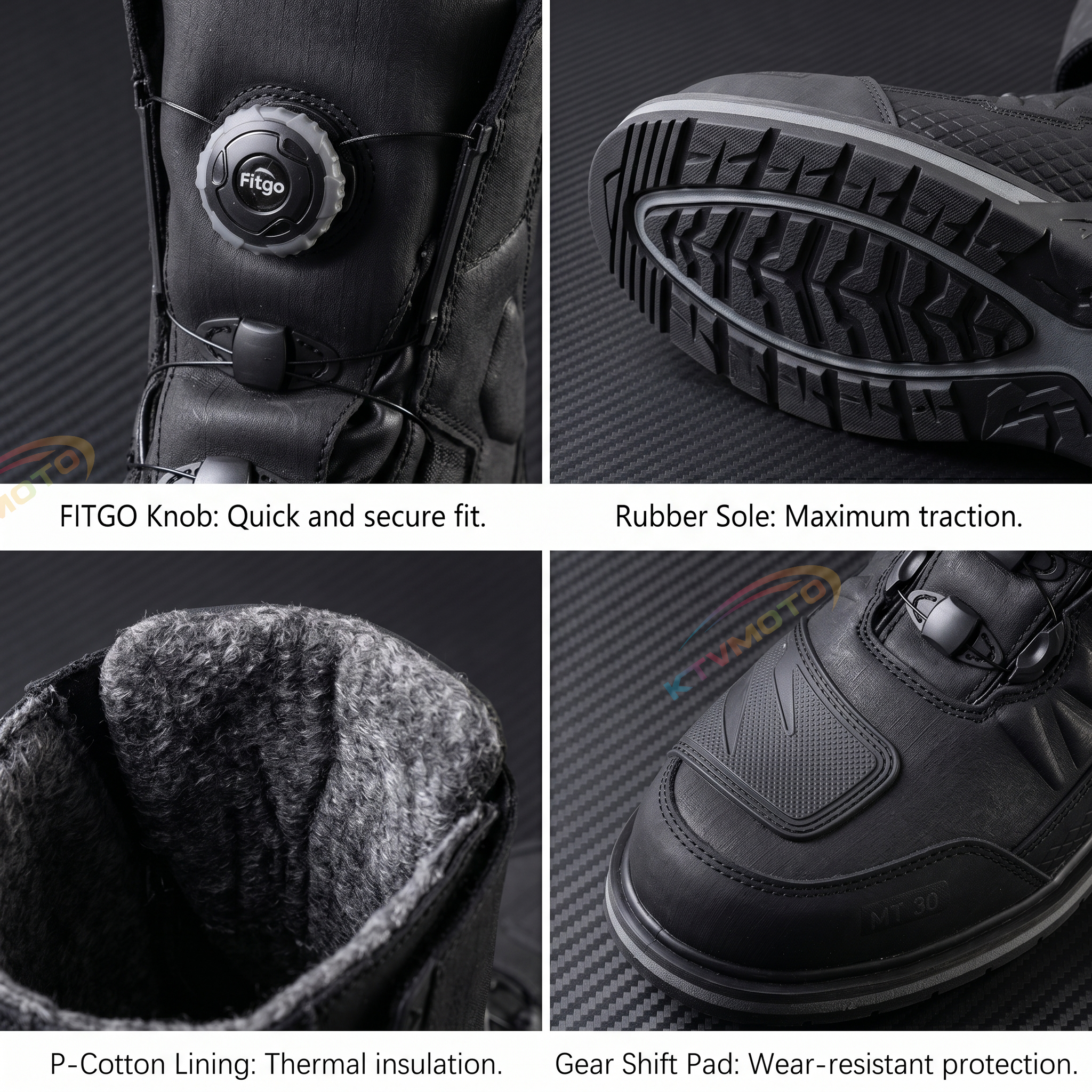 Motorcycle riding waterproof boots-K102