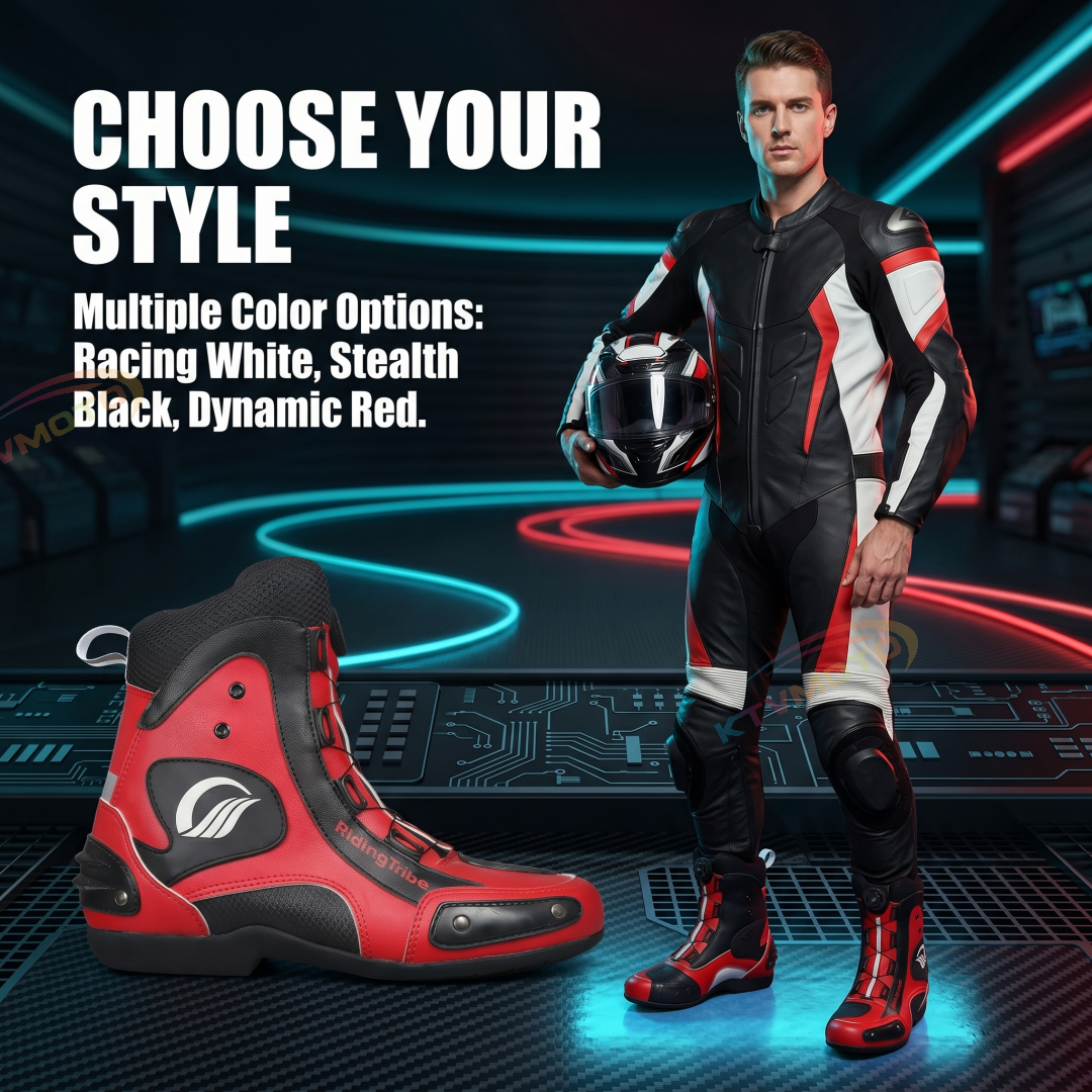 Motorcycle protective short racing boots-K66