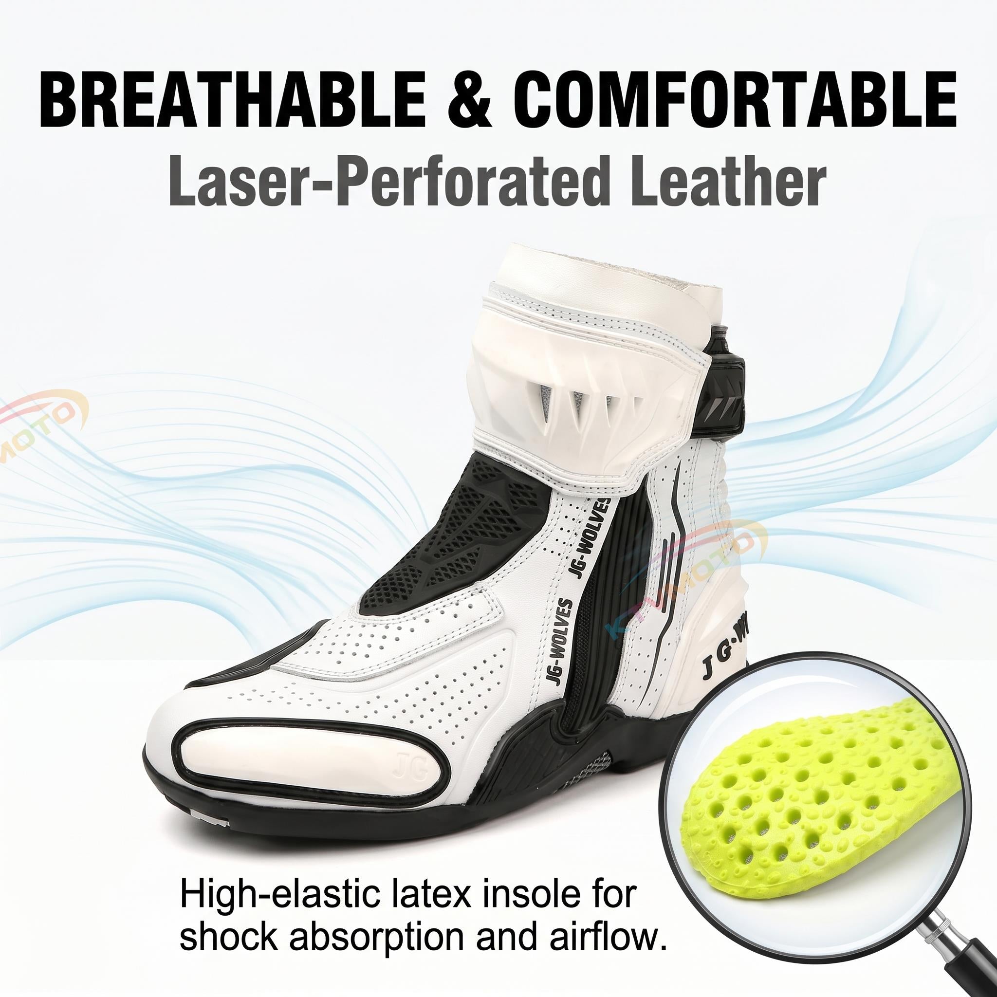 Motorcycle rally boots are breathable-K125