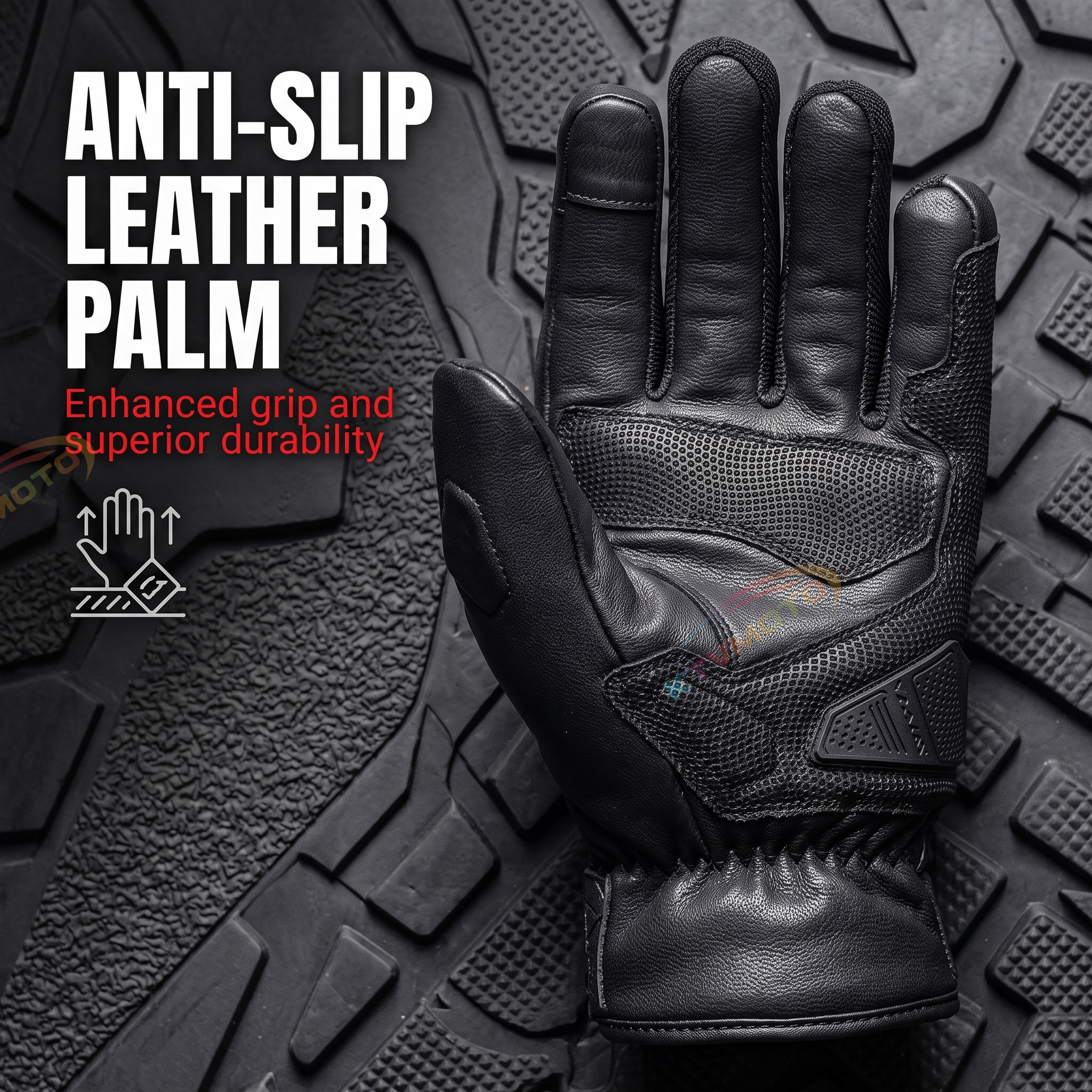 Motorcycle gloves with carbon fiber touchscreen thickened-G80