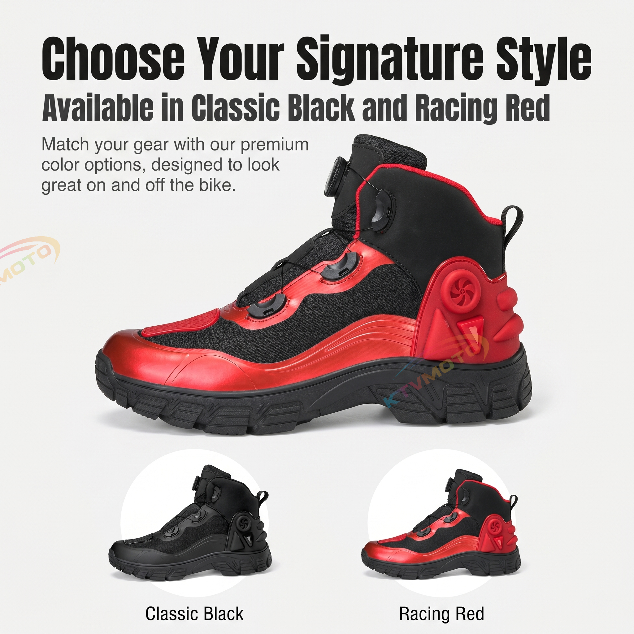 Casual Off-Road Breathable Motorcycle Travel Rally Boots-K25