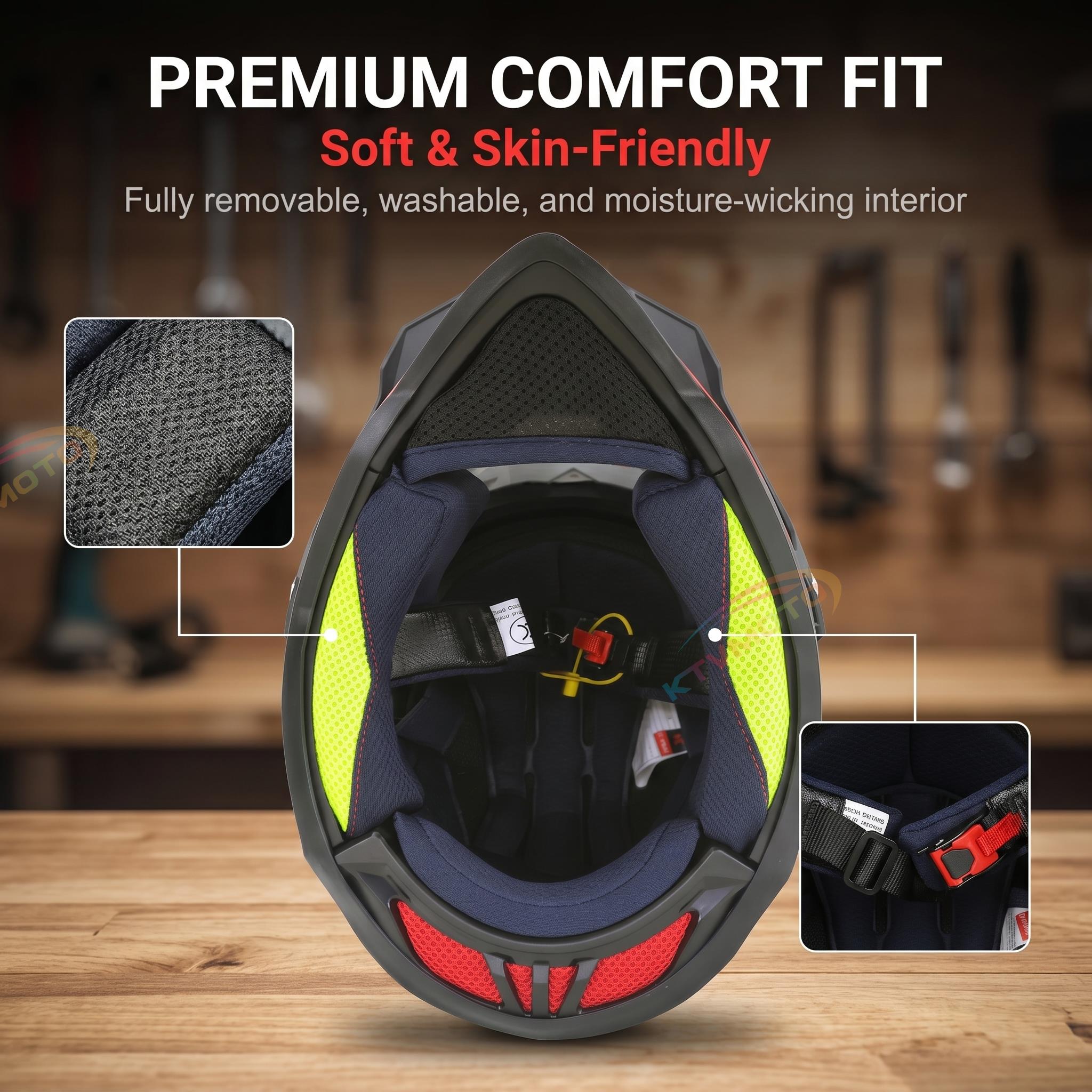 Full-face motorcycle helmet - I04