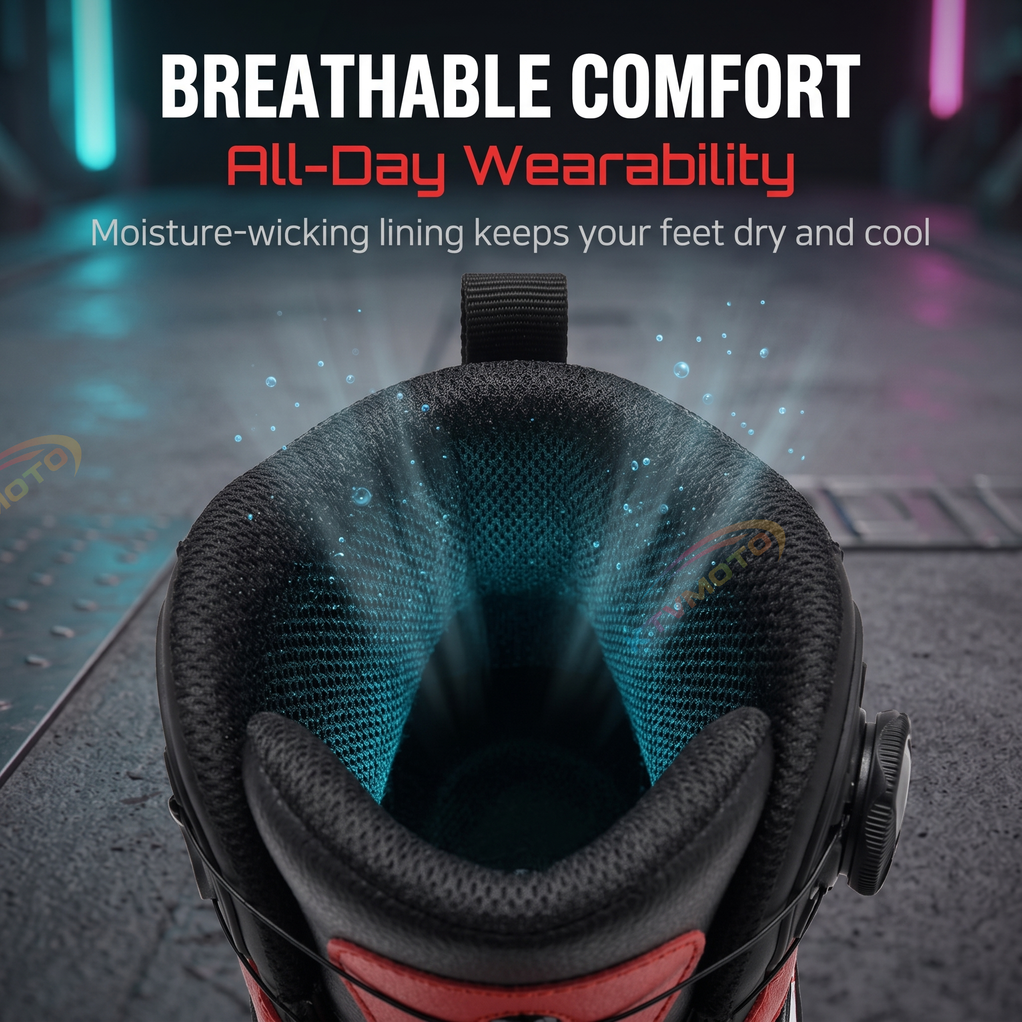 Motorcycle riding boots are comfortable and durable.-K165