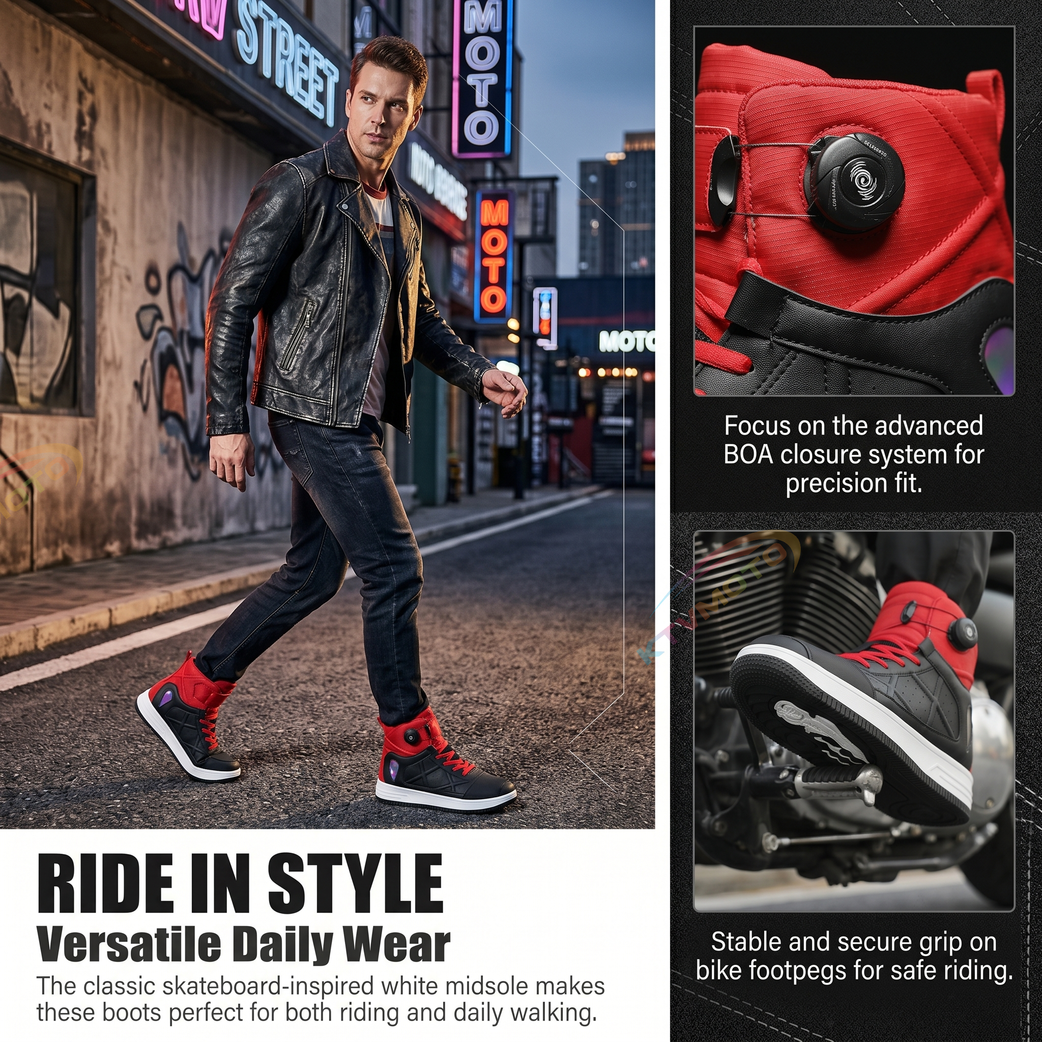 Motorcycle riding shoes-K113