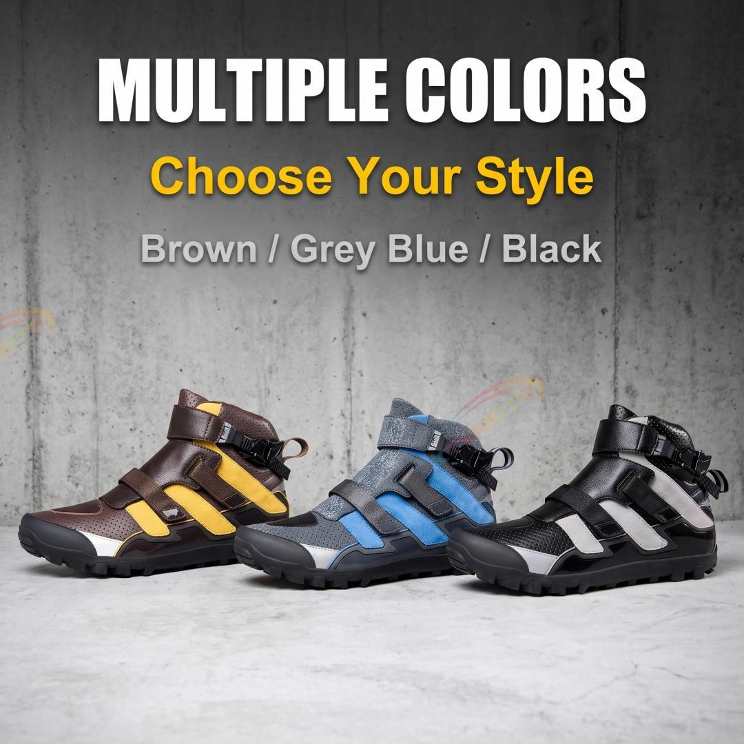 Genuine Leather Breathable Motorcycle Riding Shoes-K139