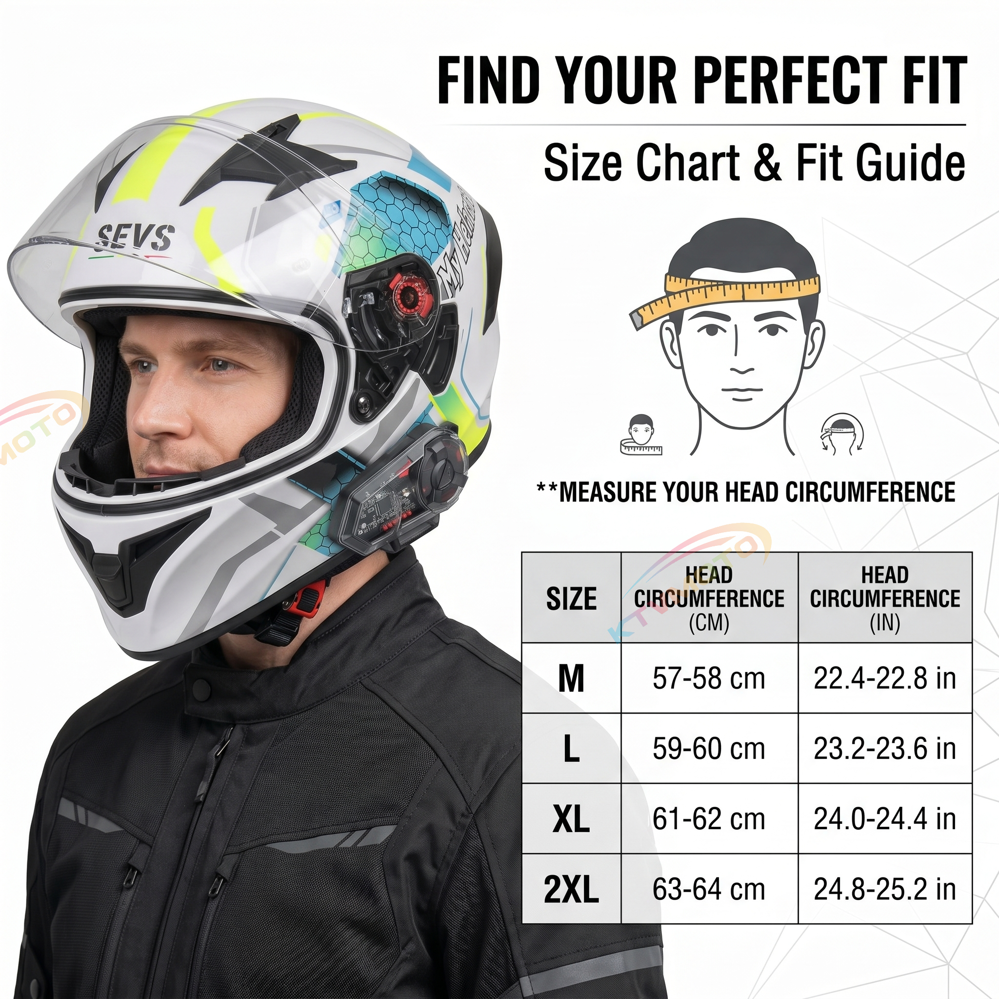 Artistic skull-painted full-face modular motorcycle helmet-I93