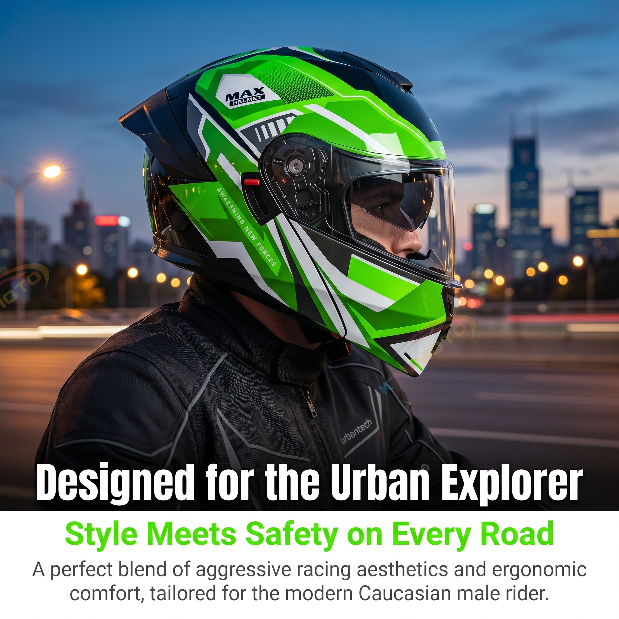 Stylish Modular Motorcycle Helmet-I113
