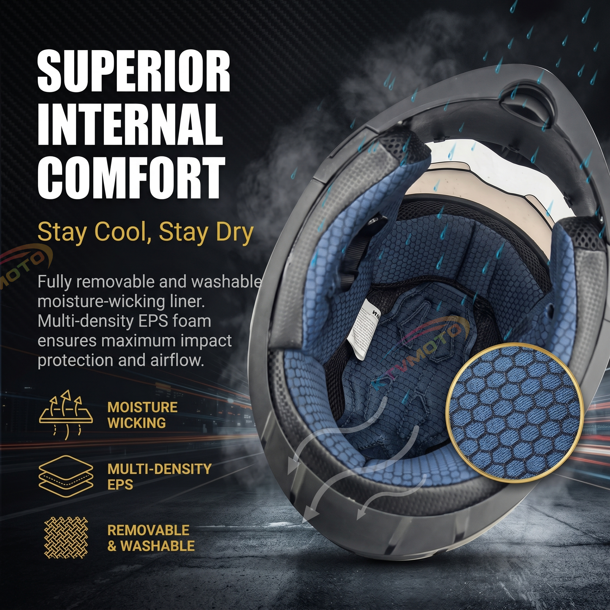Modular Motorcycle Helmet with Dual Visor-I120