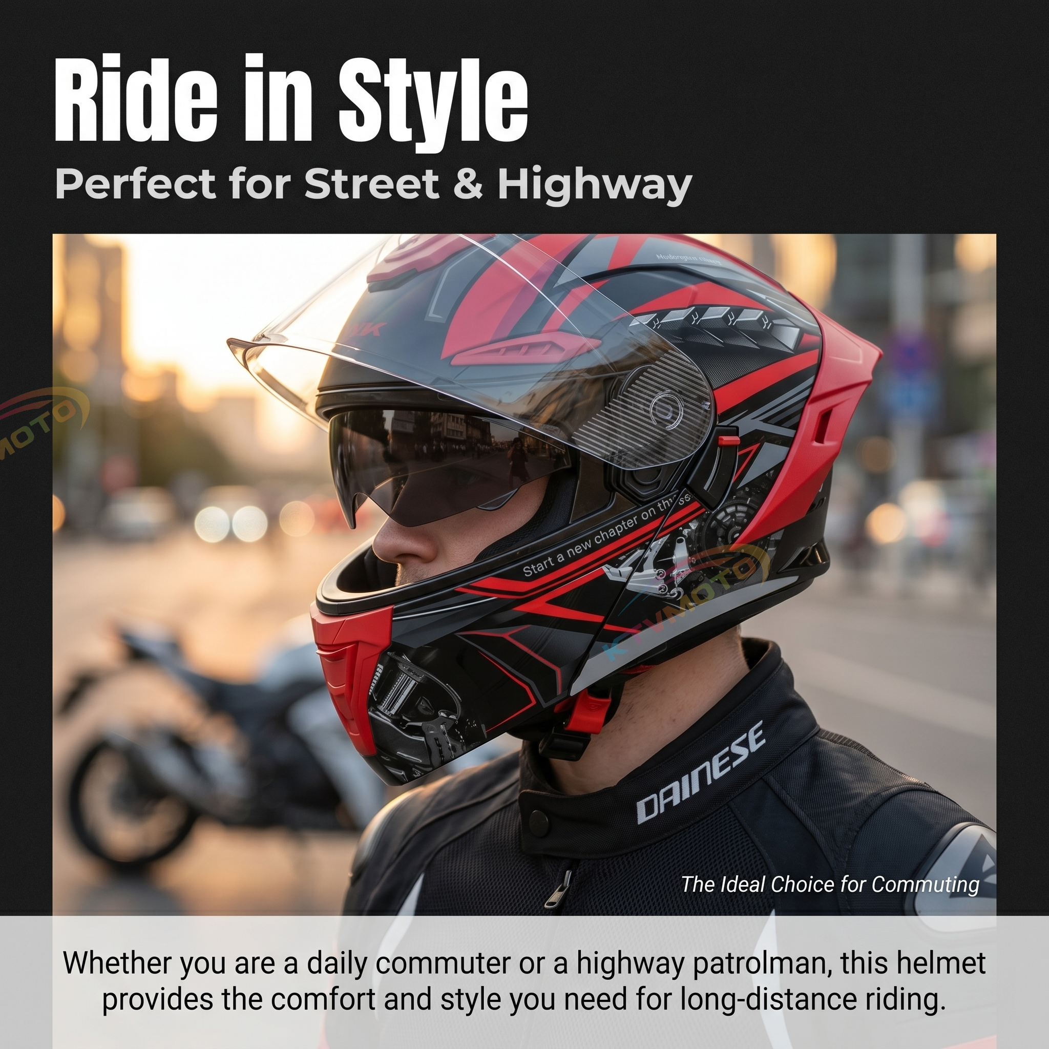 DOT certified modular motorcycle helmet-I124
