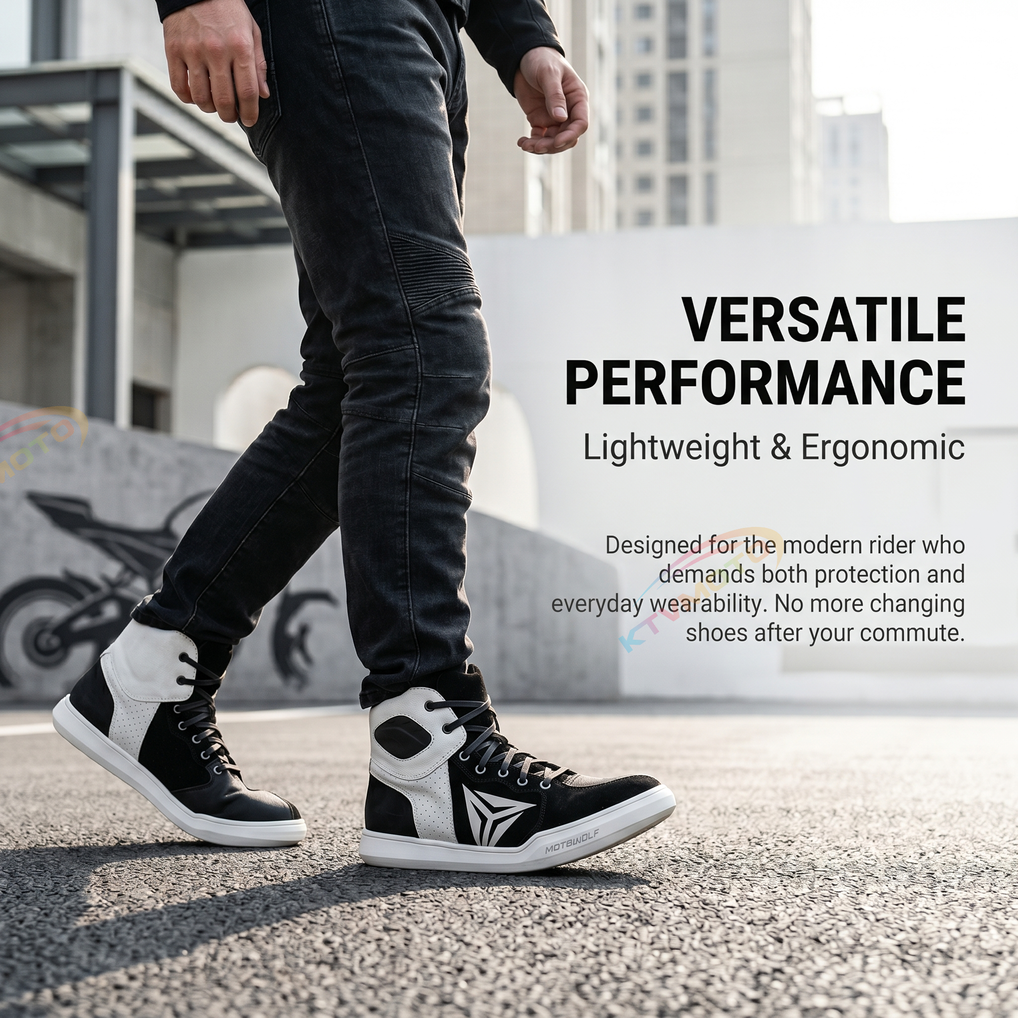 Motorcycle riding shoes are both durable and slip-resistant-K58