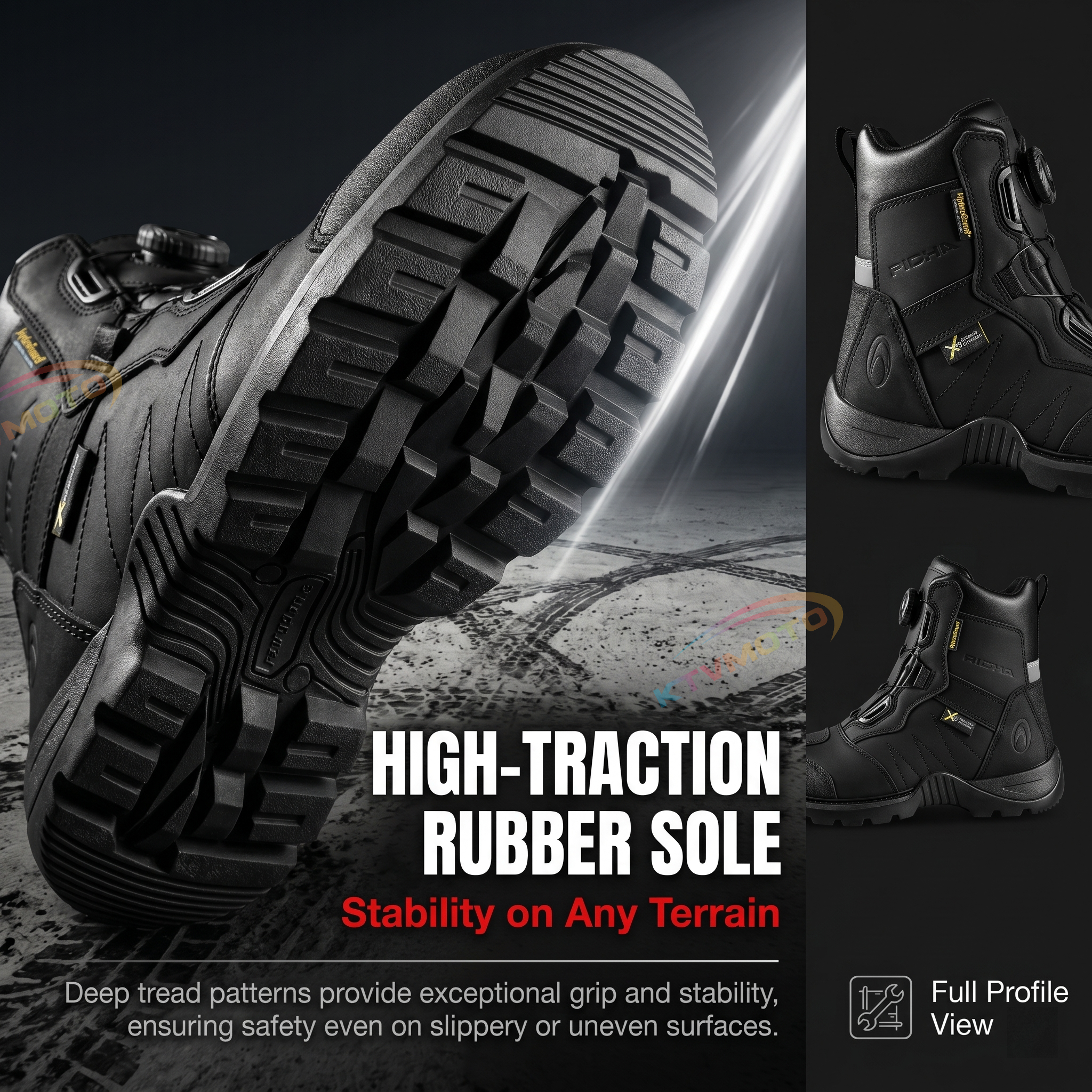 Waterproof Motorcycle Riding Boots-K30