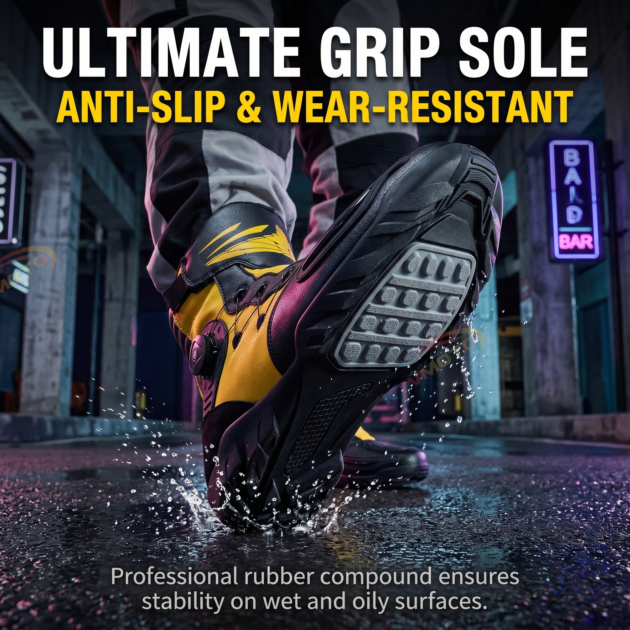 High-top motorcycle riding boots-K134