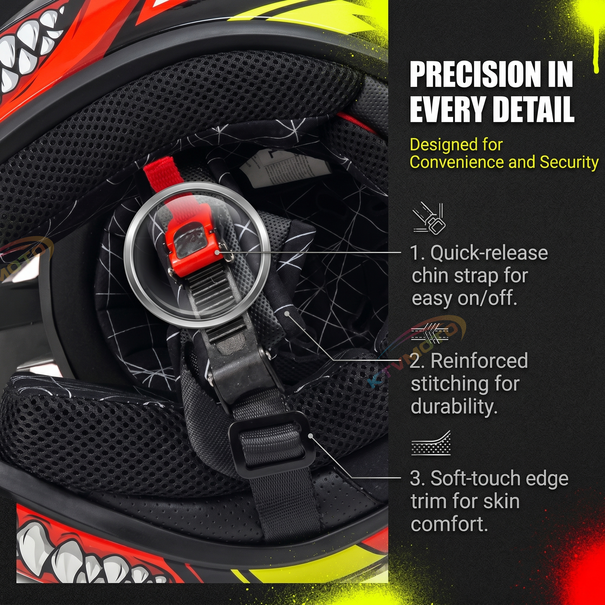 Graffiti Motocross Full Helmet-I83