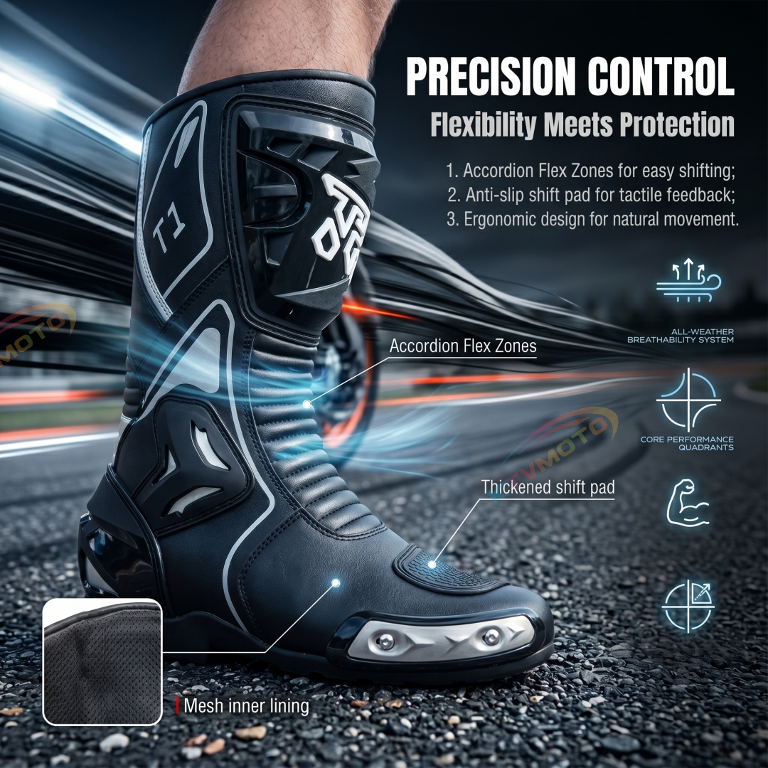 Professional Racing Motorcycle Boots—Safety Riding Gear-K60
