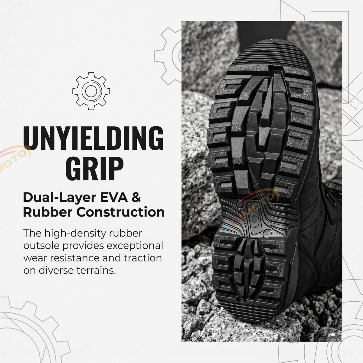Motorcycle rally riding boots-K101
