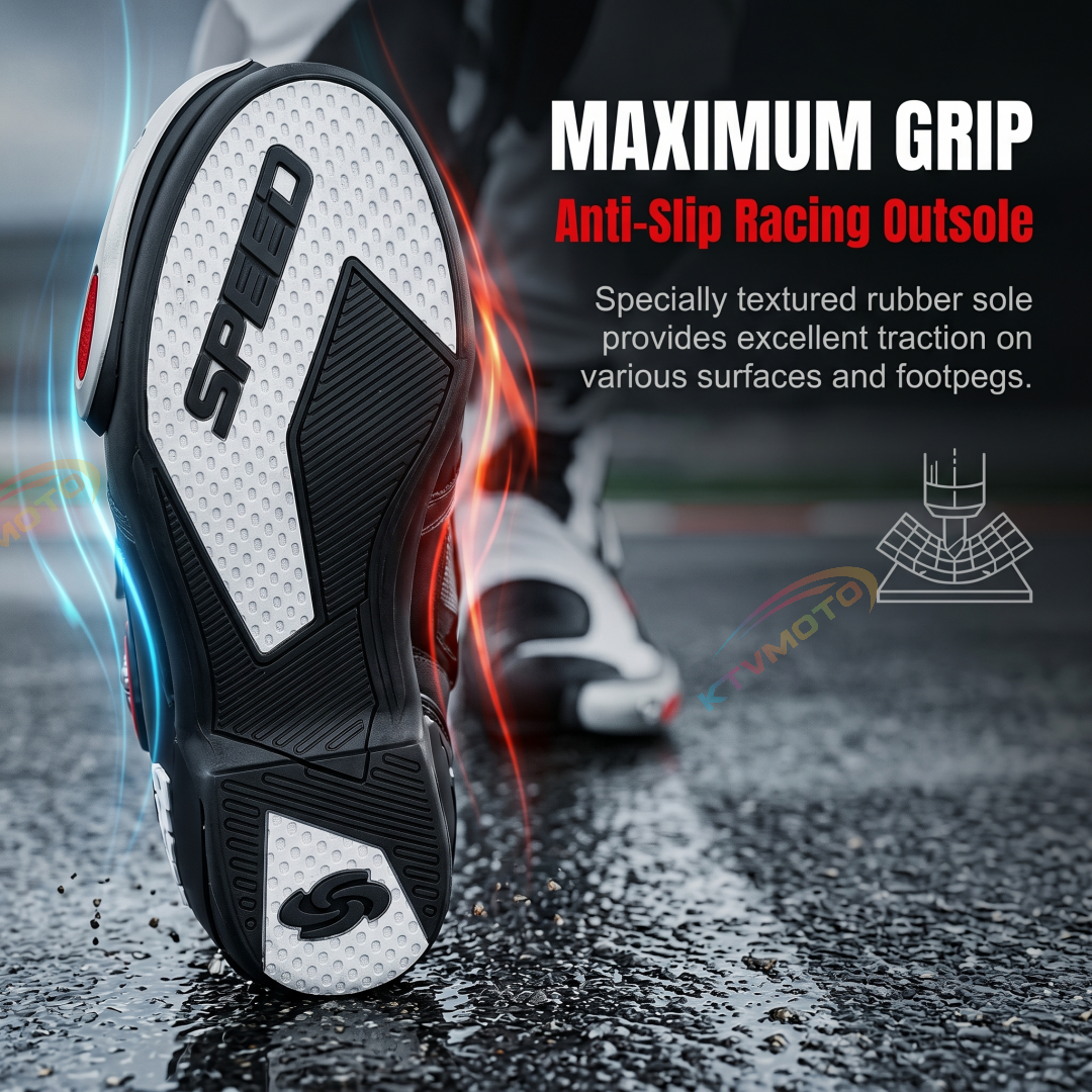 Breathable motorcycle racing short boots-K71
