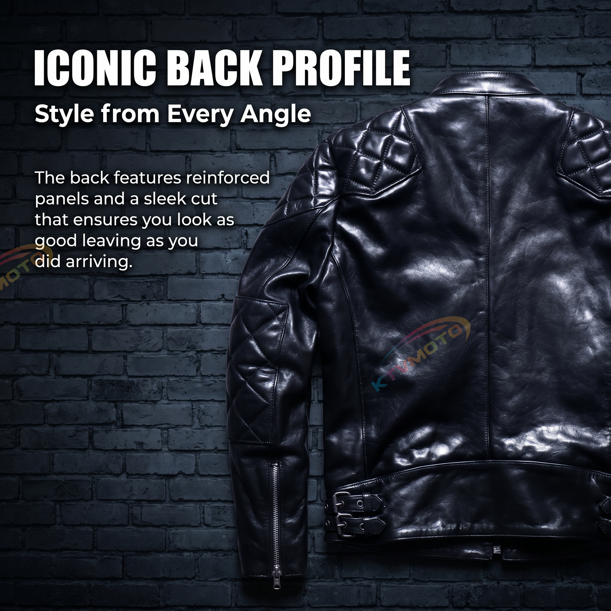 Beckham casual genuine leather jacket -A23