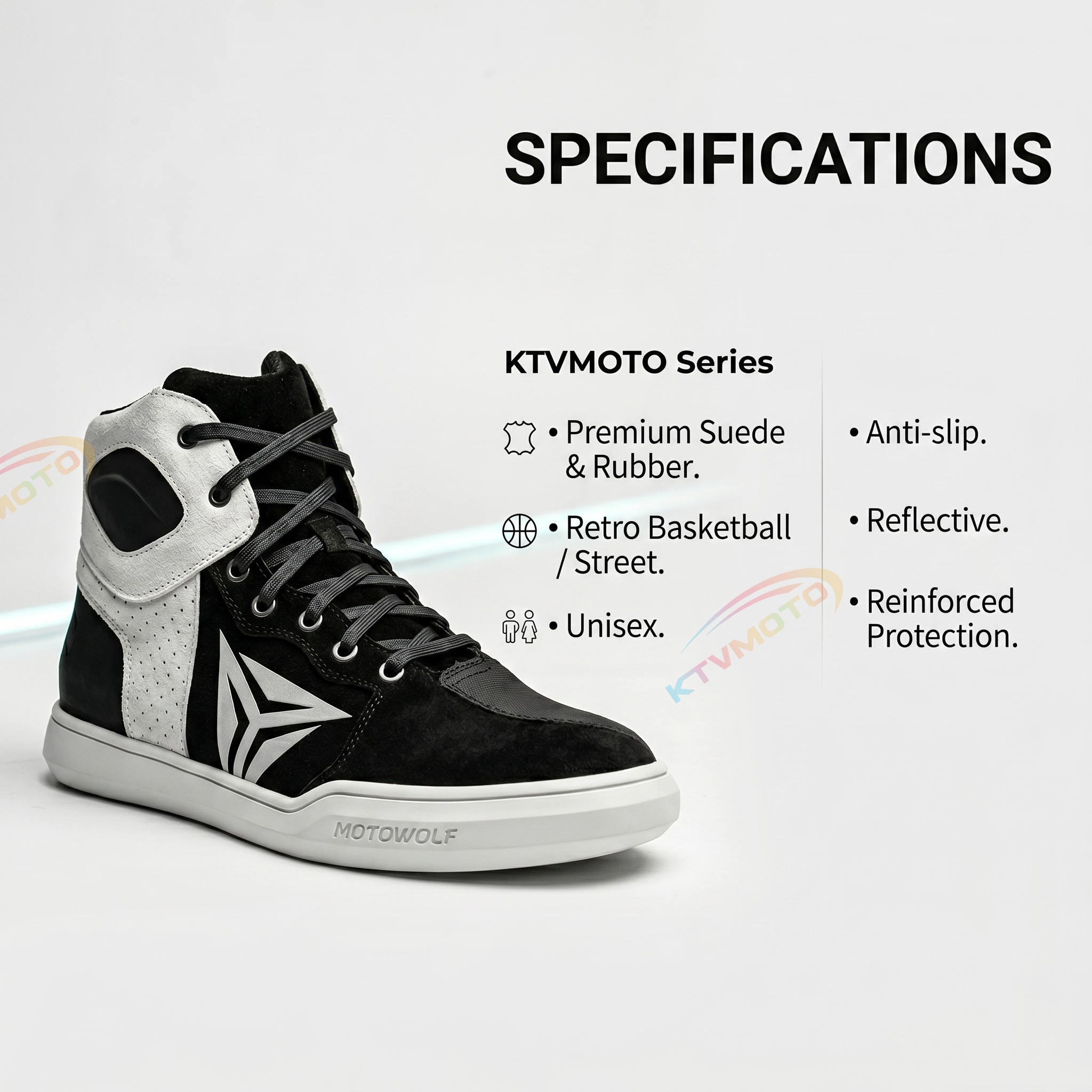 Motorcycle riding shoes are both durable and slip-resistant-K58