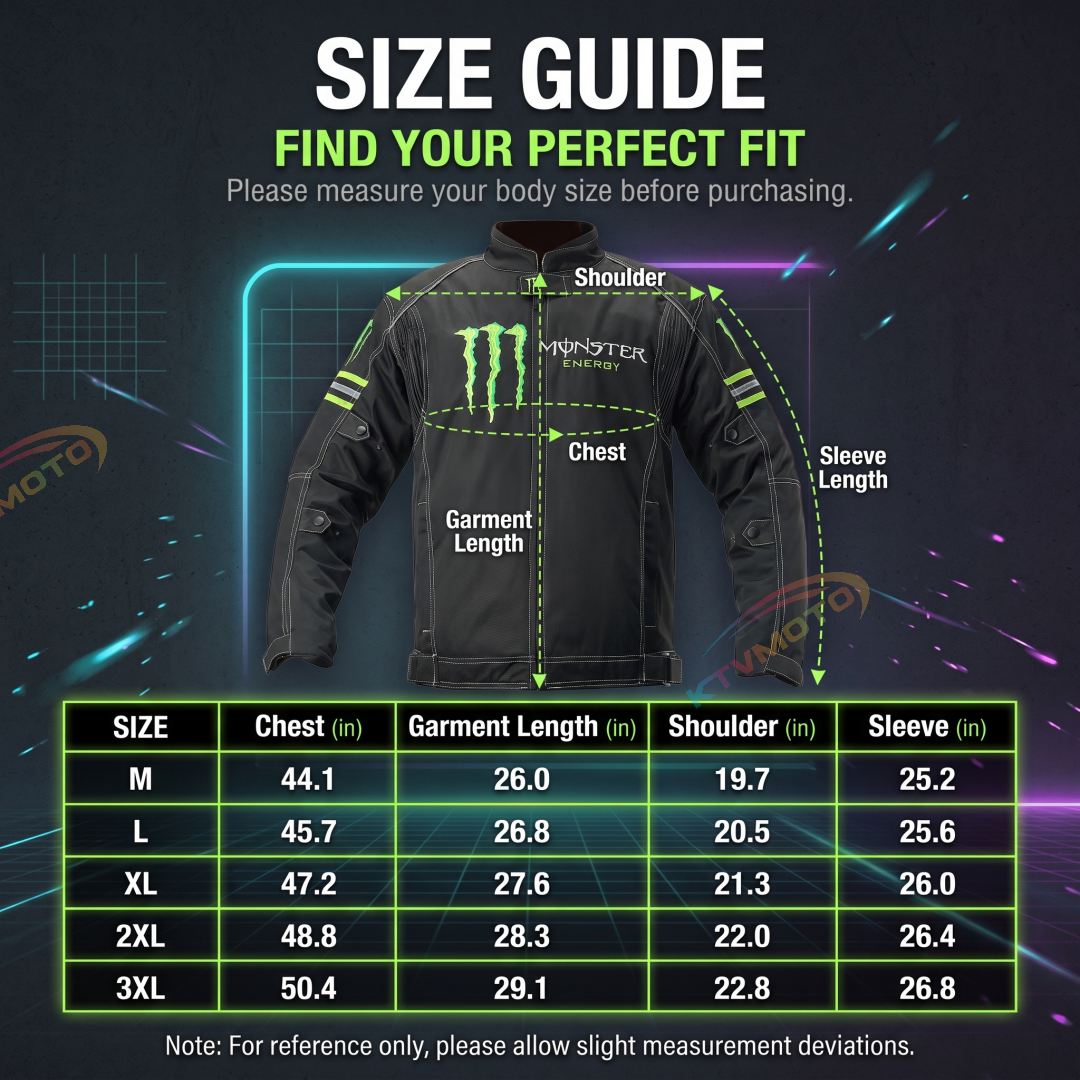 Monster Energy Motorcycle Riding Gear-J49