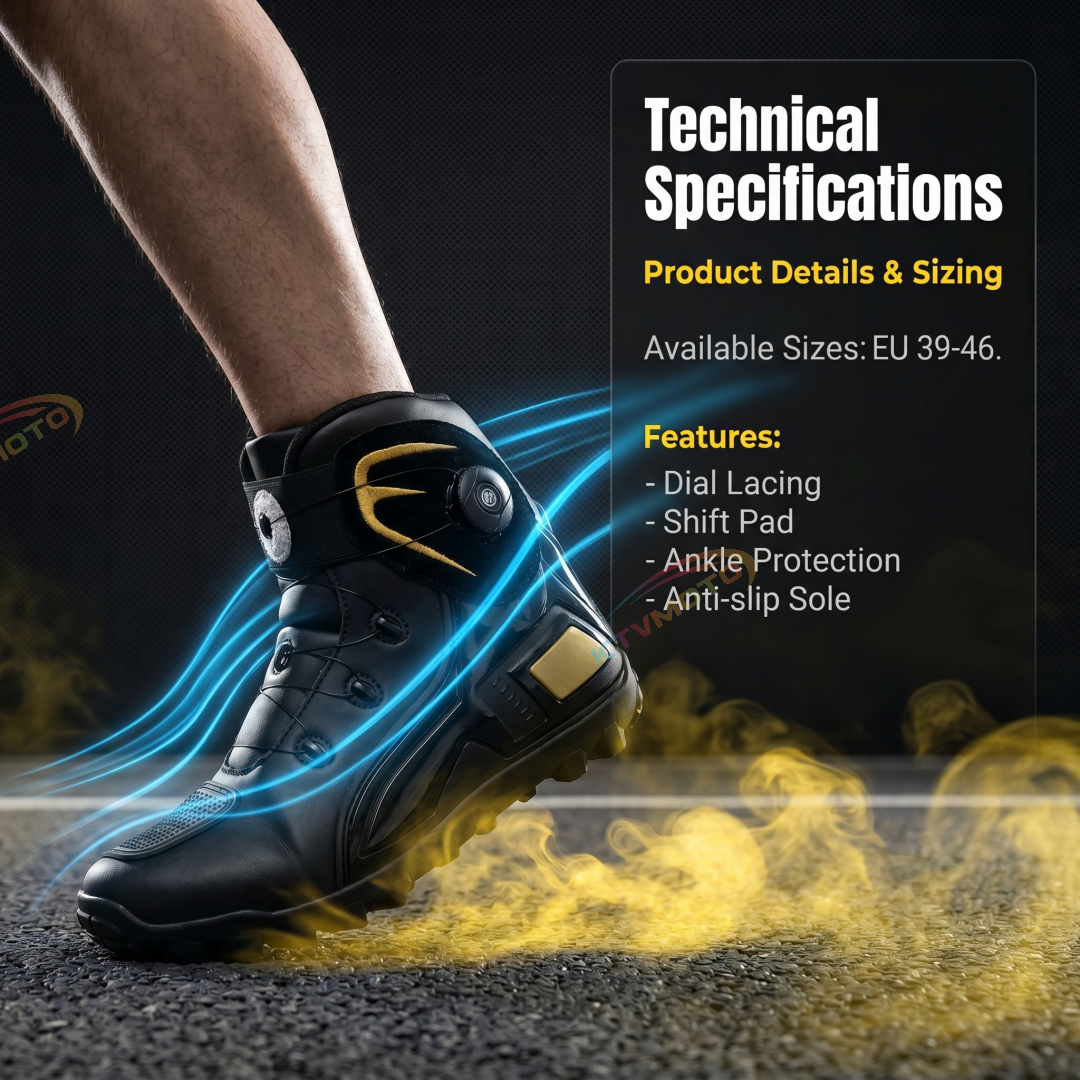 Durable Outdoor Motorcycle Riding Boots-K96