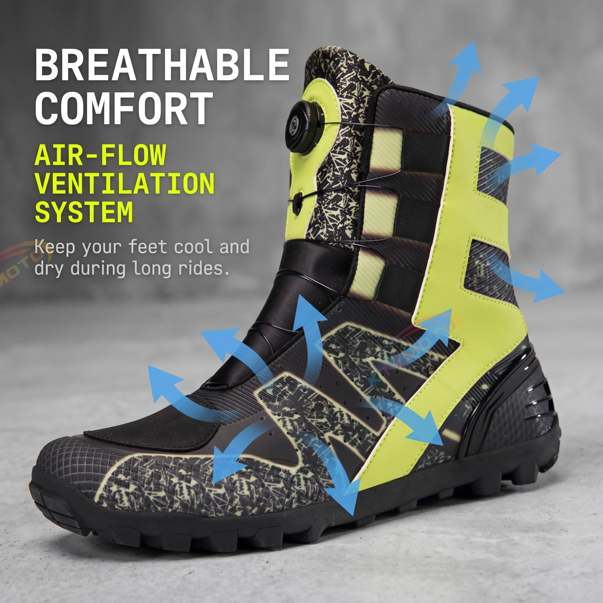 Motorcycle safety riding boots-K154