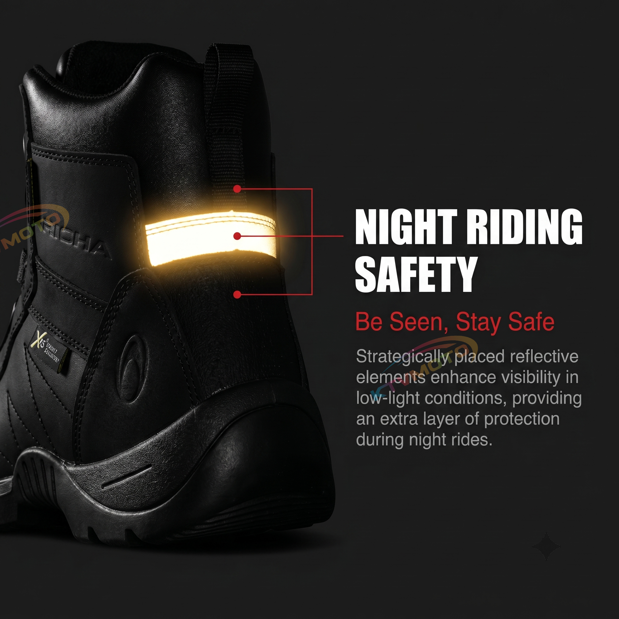 Waterproof Motorcycle Riding Boots-K30